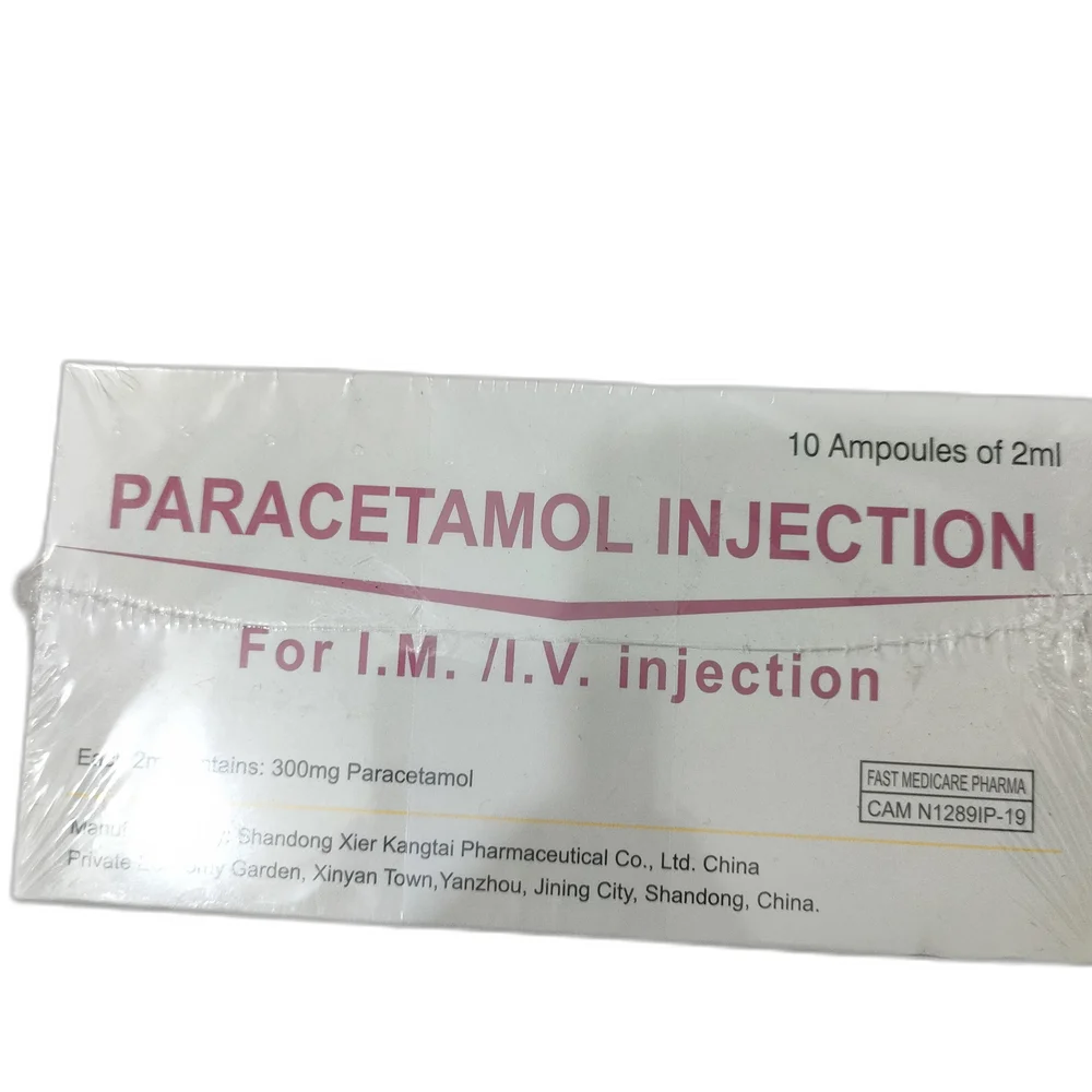 Paracetamol Injection — available at pharmacies in Cambodia on PharmKulen