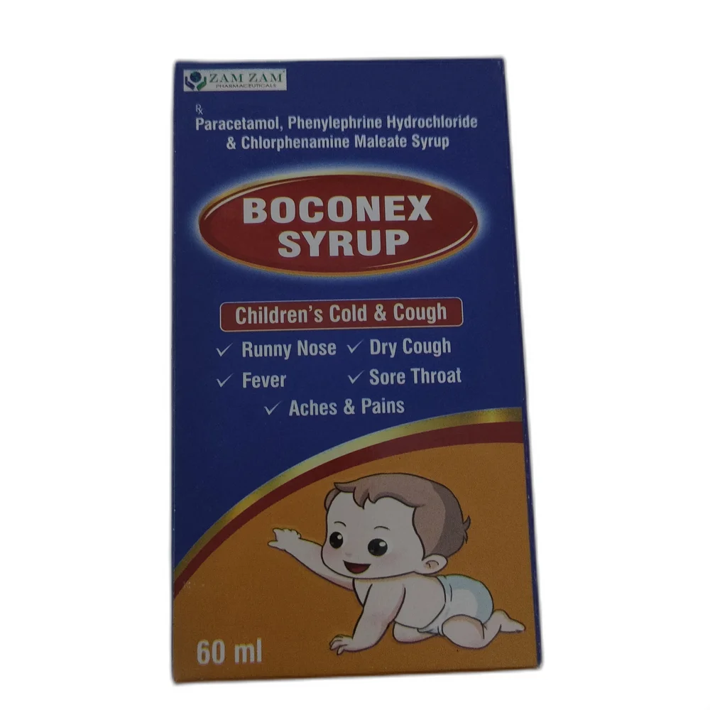 Boconex Syrup — available at pharmacies in Cambodia on PharmKulen