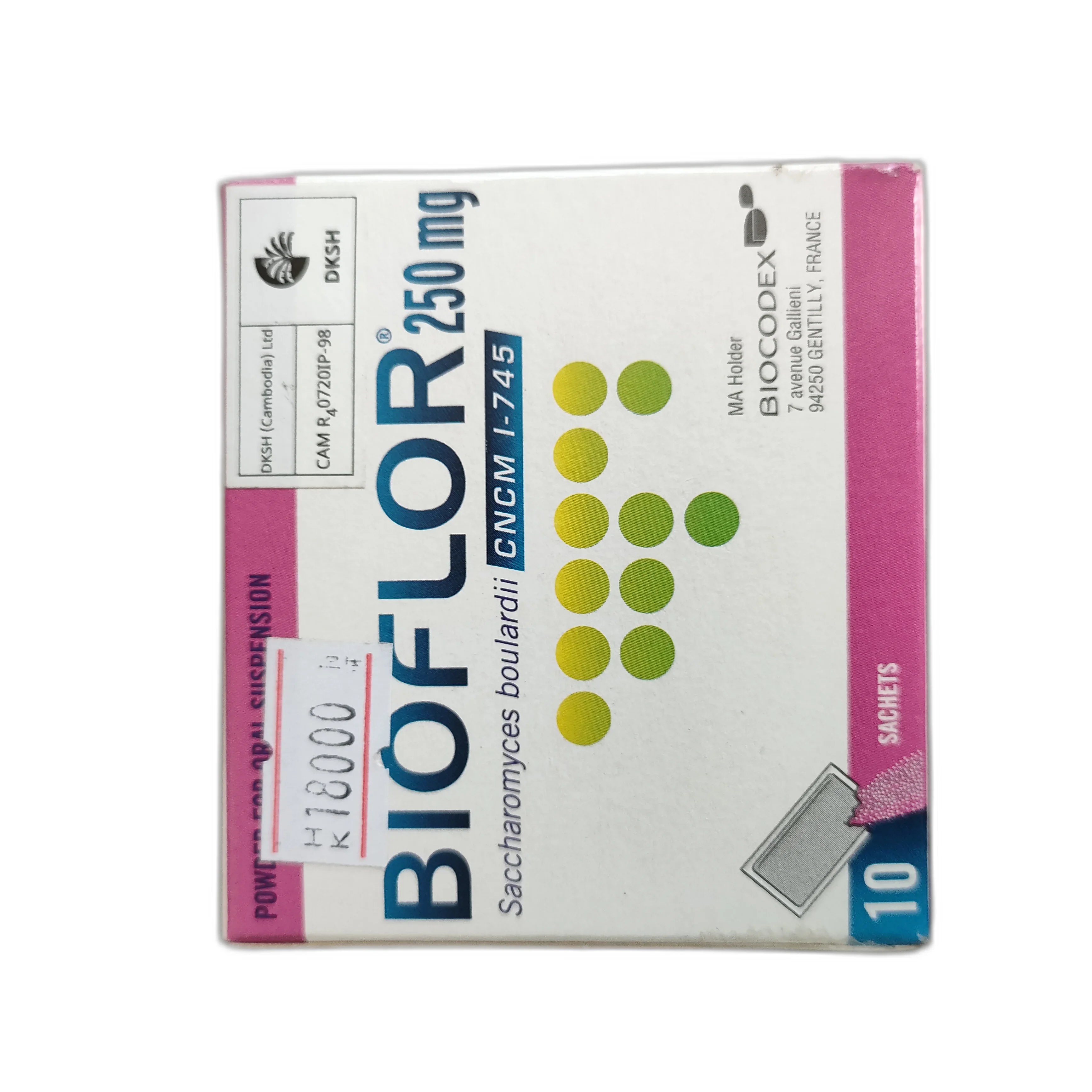 Bioflor — available at pharmacies in Cambodia on PharmKulen