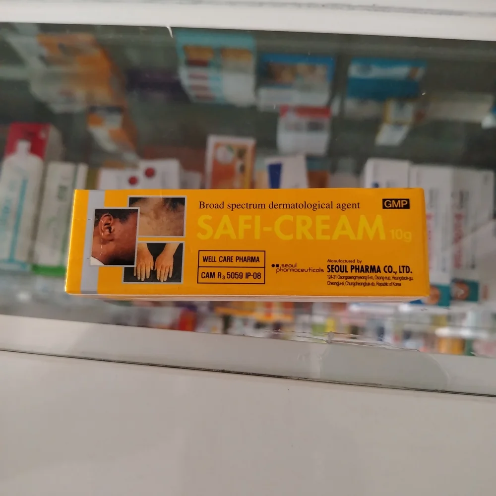 SAFI-CREAM — available at pharmacies in Cambodia on PharmKulen