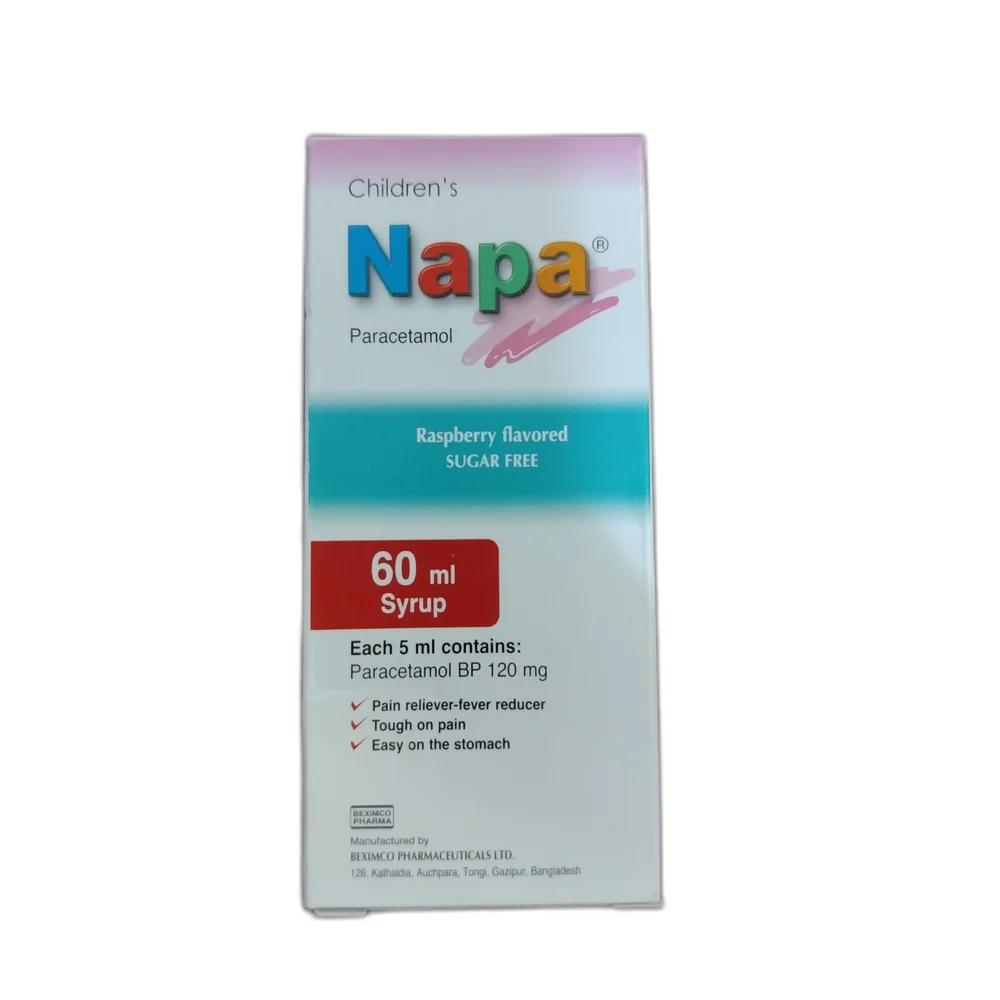 Children's Napa — available at pharmacies in Cambodia on PharmKulen