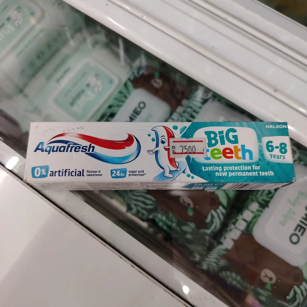 Aquafresh Big Teeth Kids Toothpaste (6–8 Years) — available at pharmacies in Cambodia on PharmKulen