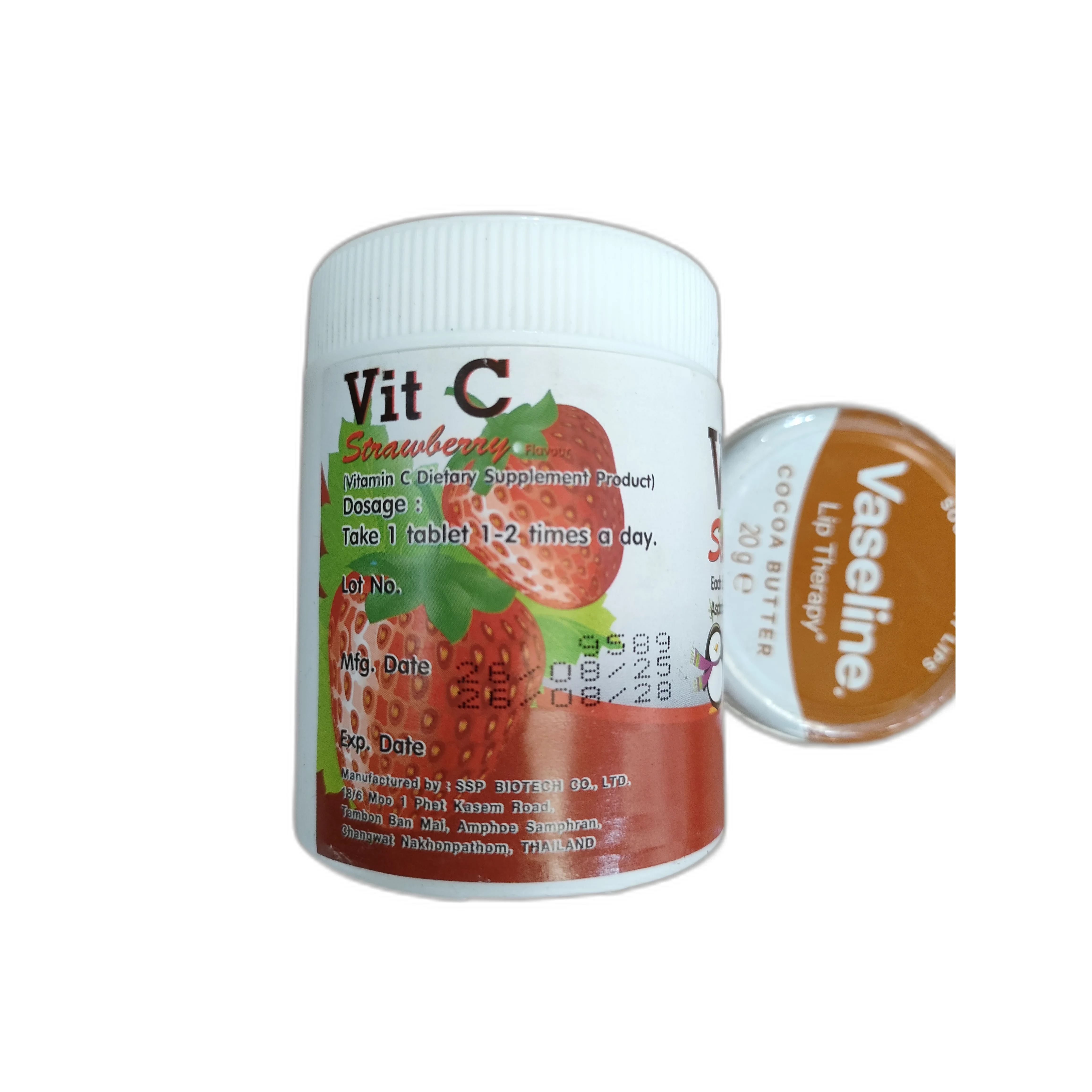 Vit C Strawberry — available at pharmacies in Cambodia on PharmKulen