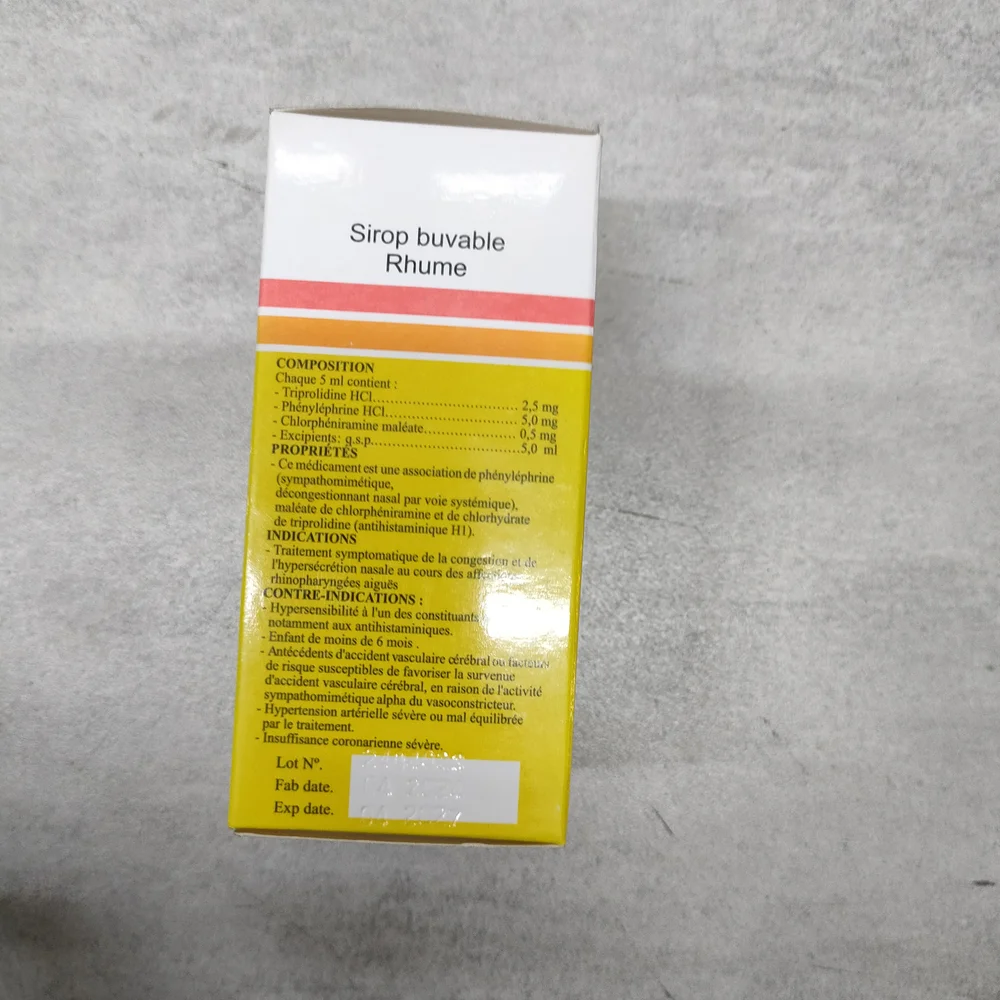 Newfed Sirop Buvable Rhume — available at pharmacies in Cambodia on PharmKulen