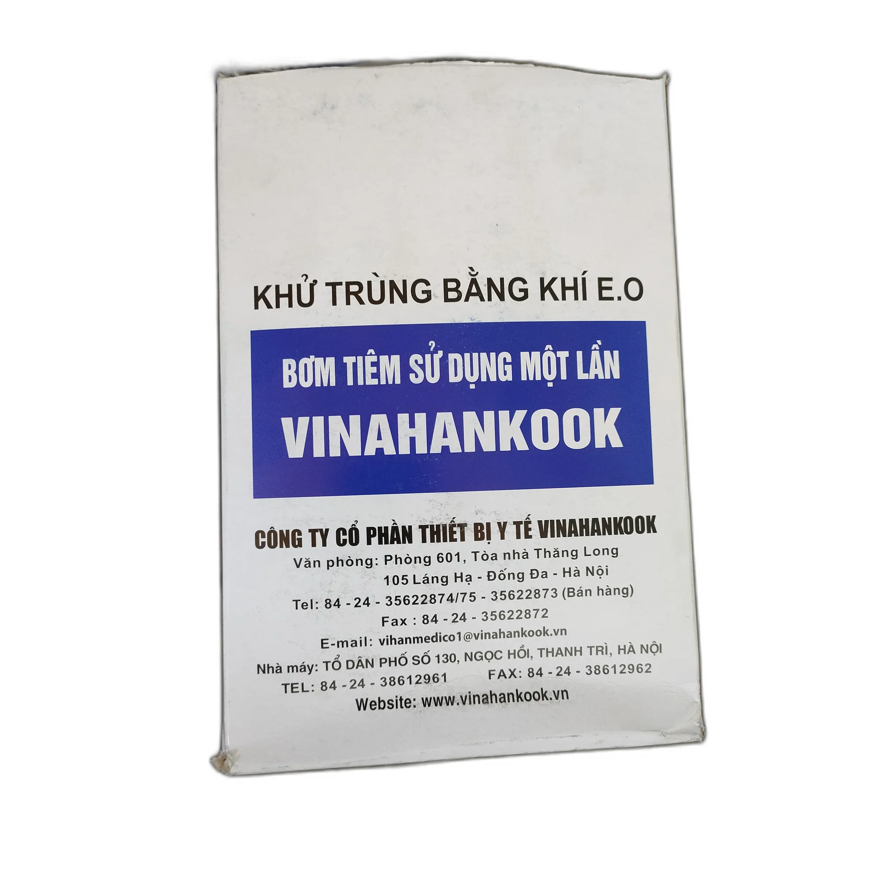 VINAHANKOOK 20 ml disposable syringe — available at pharmacies in Cambodia on PharmKulen