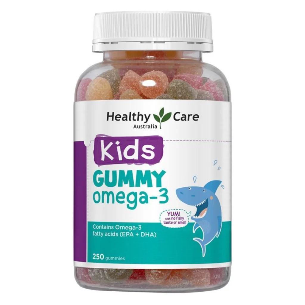 Healthy Care Kids Gummy Omega-3 — available at pharmacies in Cambodia on PharmKulen
