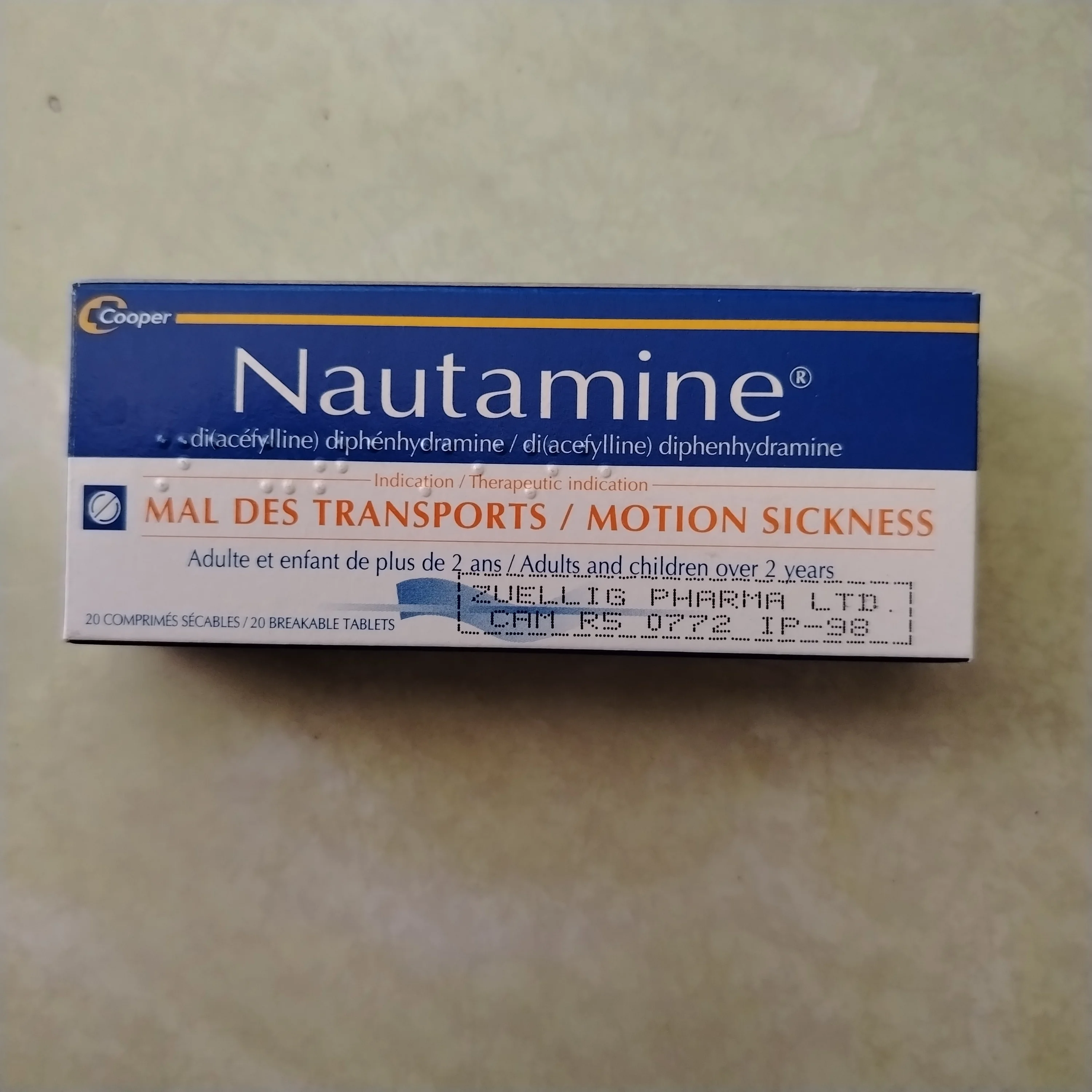 Nautamine — available at pharmacies in Cambodia on PharmKulen