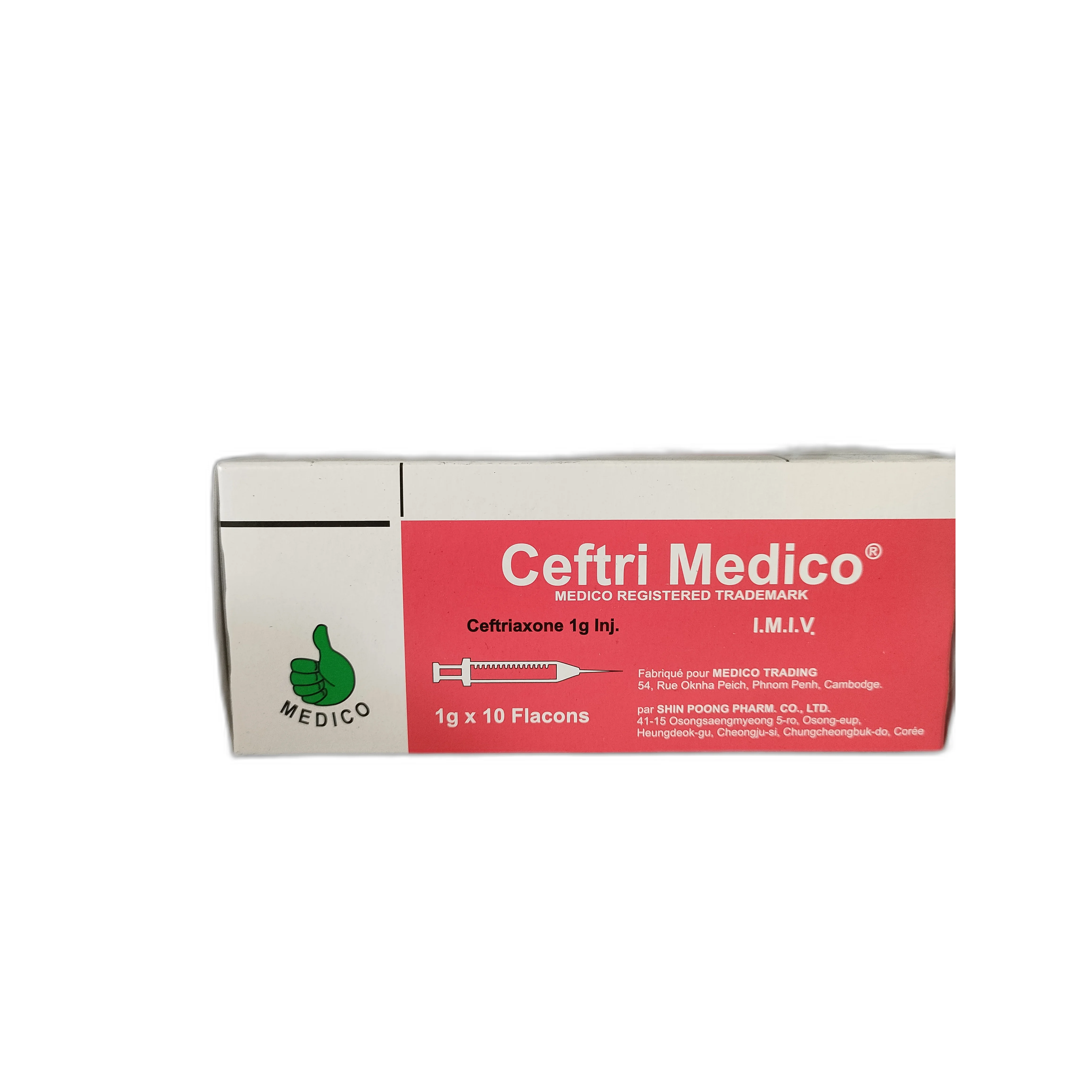 Ceftri Medico — available at pharmacies in Cambodia on PharmKulen