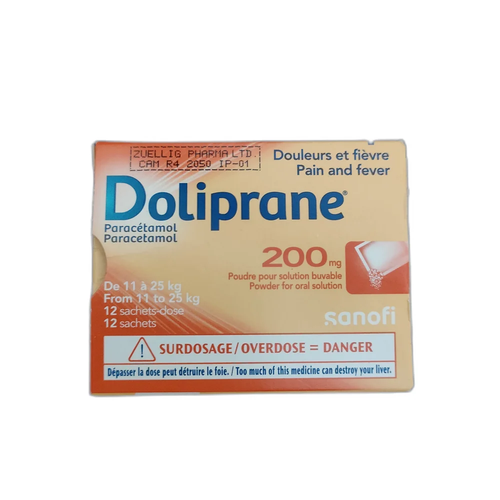 Doliprane — available at pharmacies in Cambodia on PharmKulen