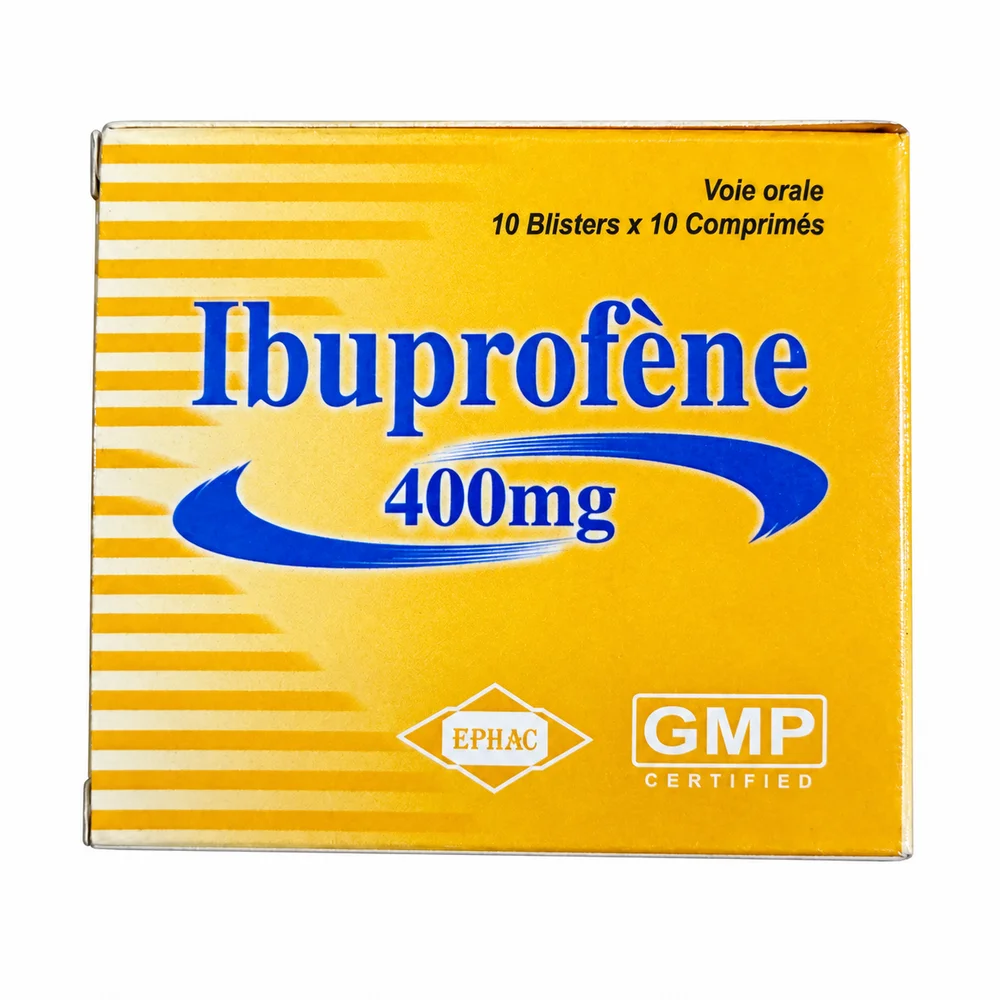 Ibuprofène — available at pharmacies in Cambodia on PharmKulen