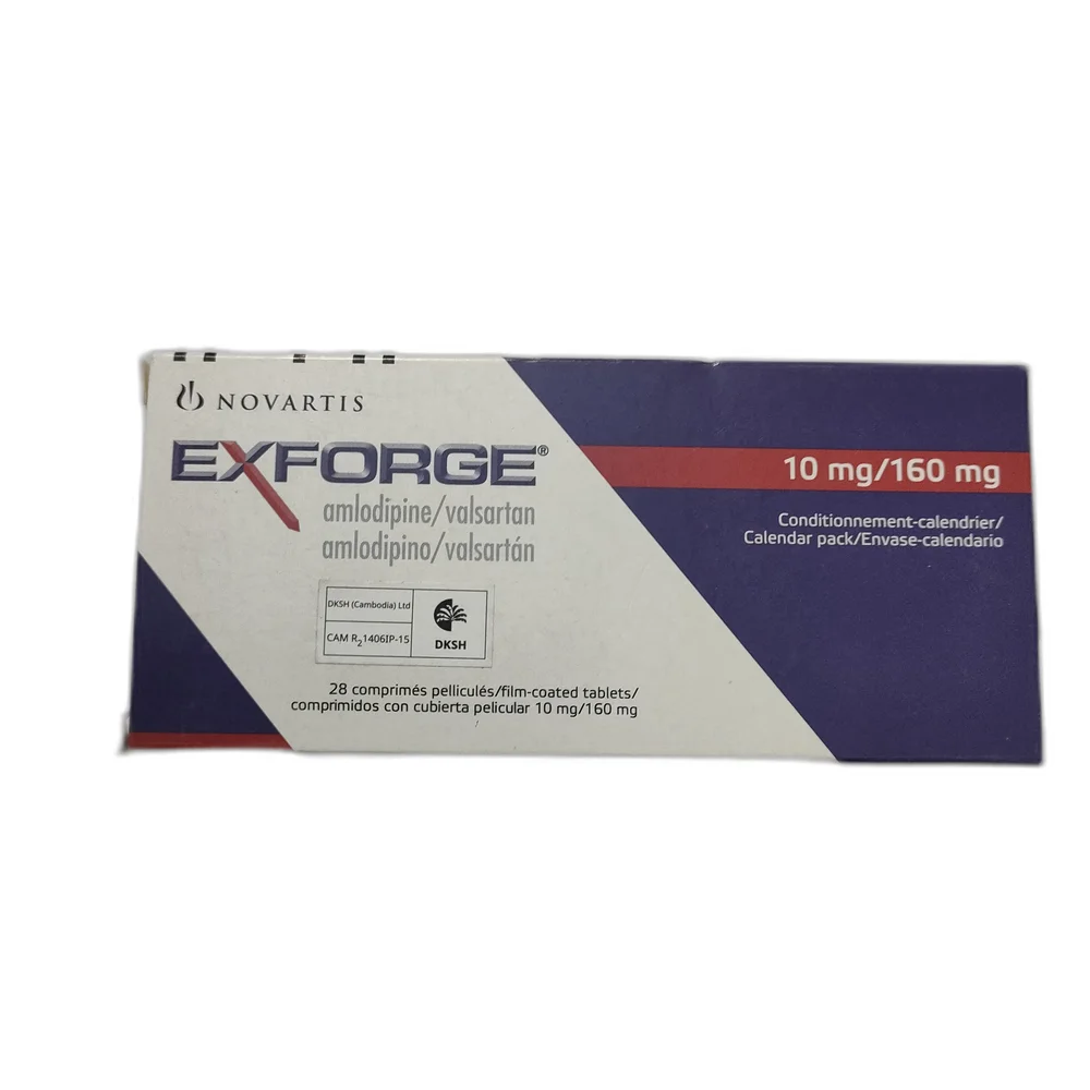 Exforge — available at pharmacies in Cambodia on PharmKulen