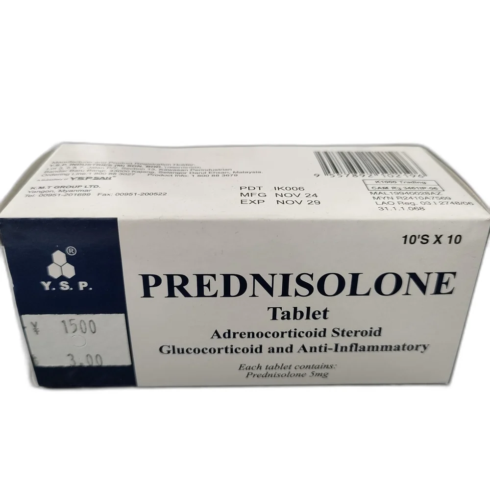 Prednisolone — available at pharmacies in Cambodia on PharmKulen