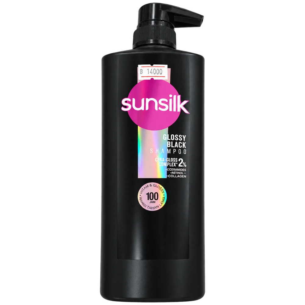 Sunsilk Glossy Black Shampoo — available at pharmacies in Cambodia on PharmKulen