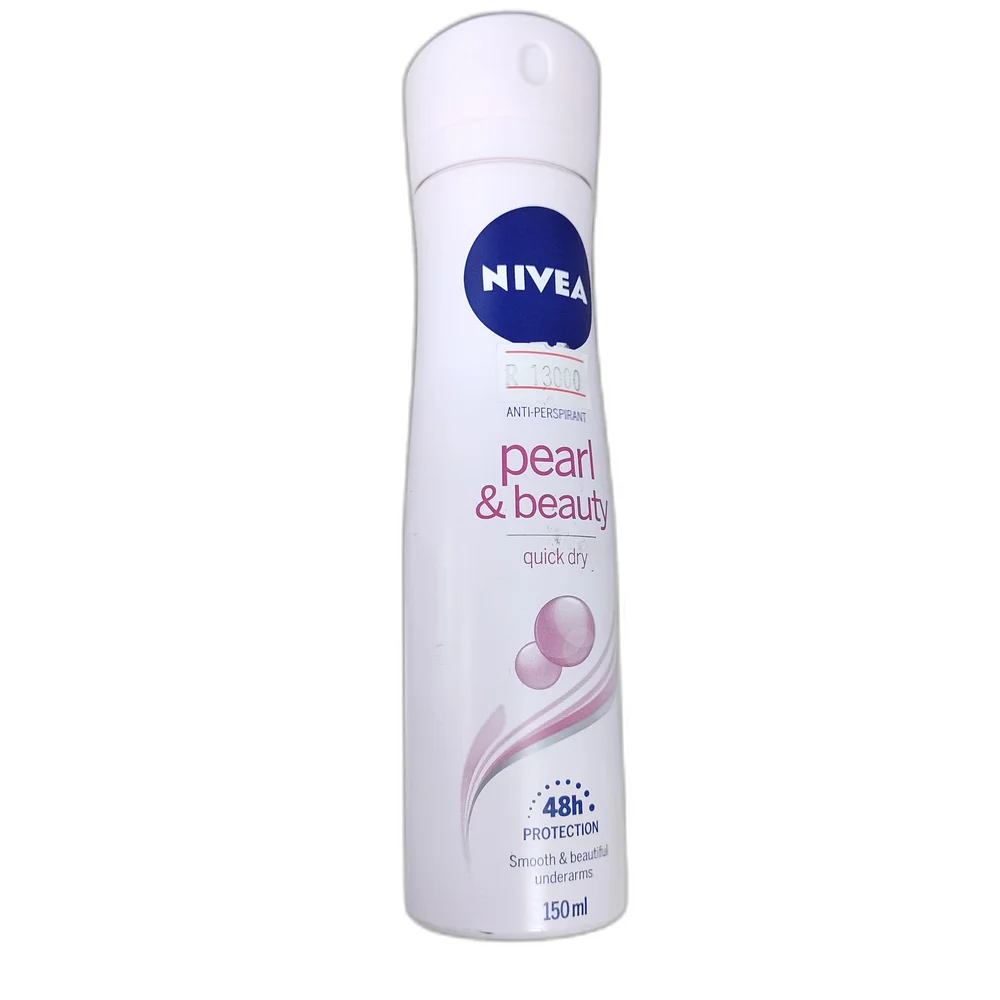 Nivea Pearl & Beauty Quick Dry Antiperspirant Spray — available at pharmacies in Cambodia on PharmKulen