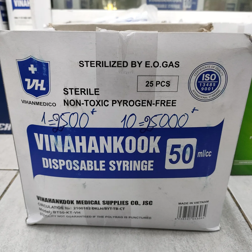 Vinahankook Disposable Syringe 10ml — available at pharmacies in Cambodia on PharmKulen
