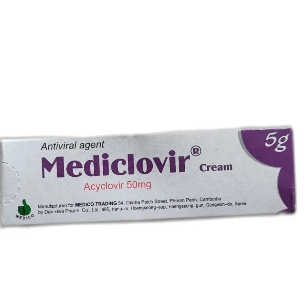 Mediclovir — available at pharmacies in Cambodia on PharmKulen
