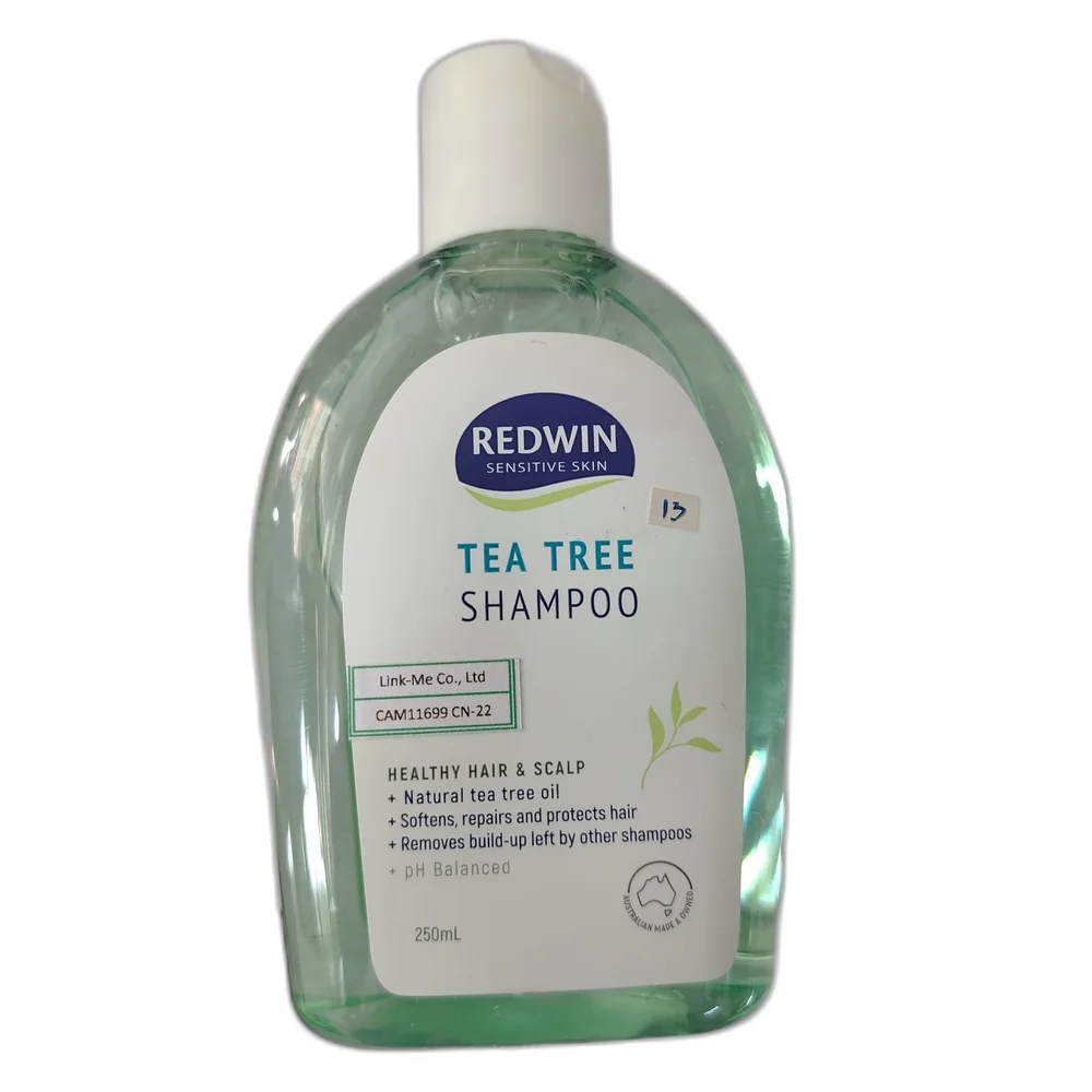 Redwin Tea Tree Shampoo — available at pharmacies in Cambodia on PharmKulen