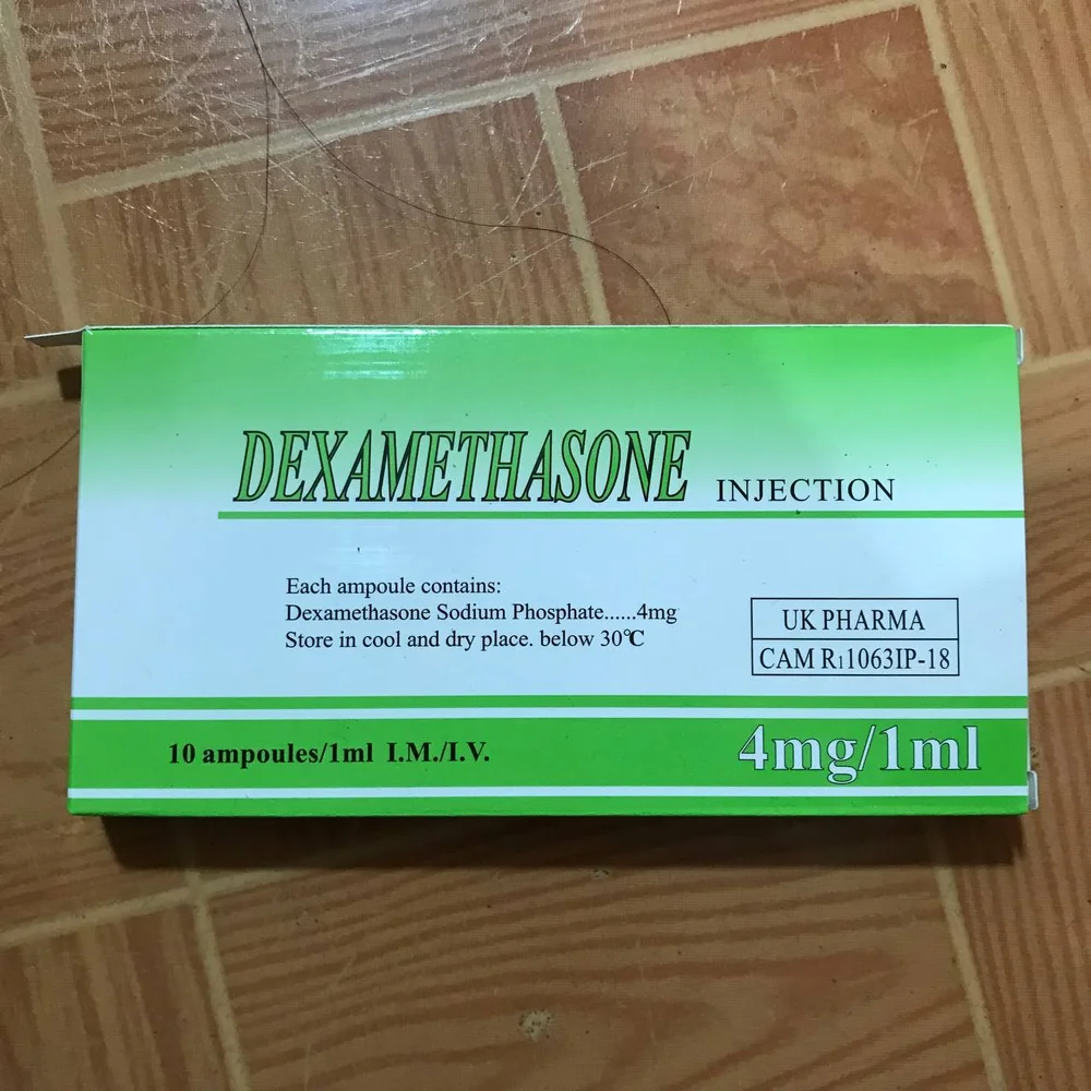 Dexamethasone — available at pharmacies in Cambodia on PharmKulen