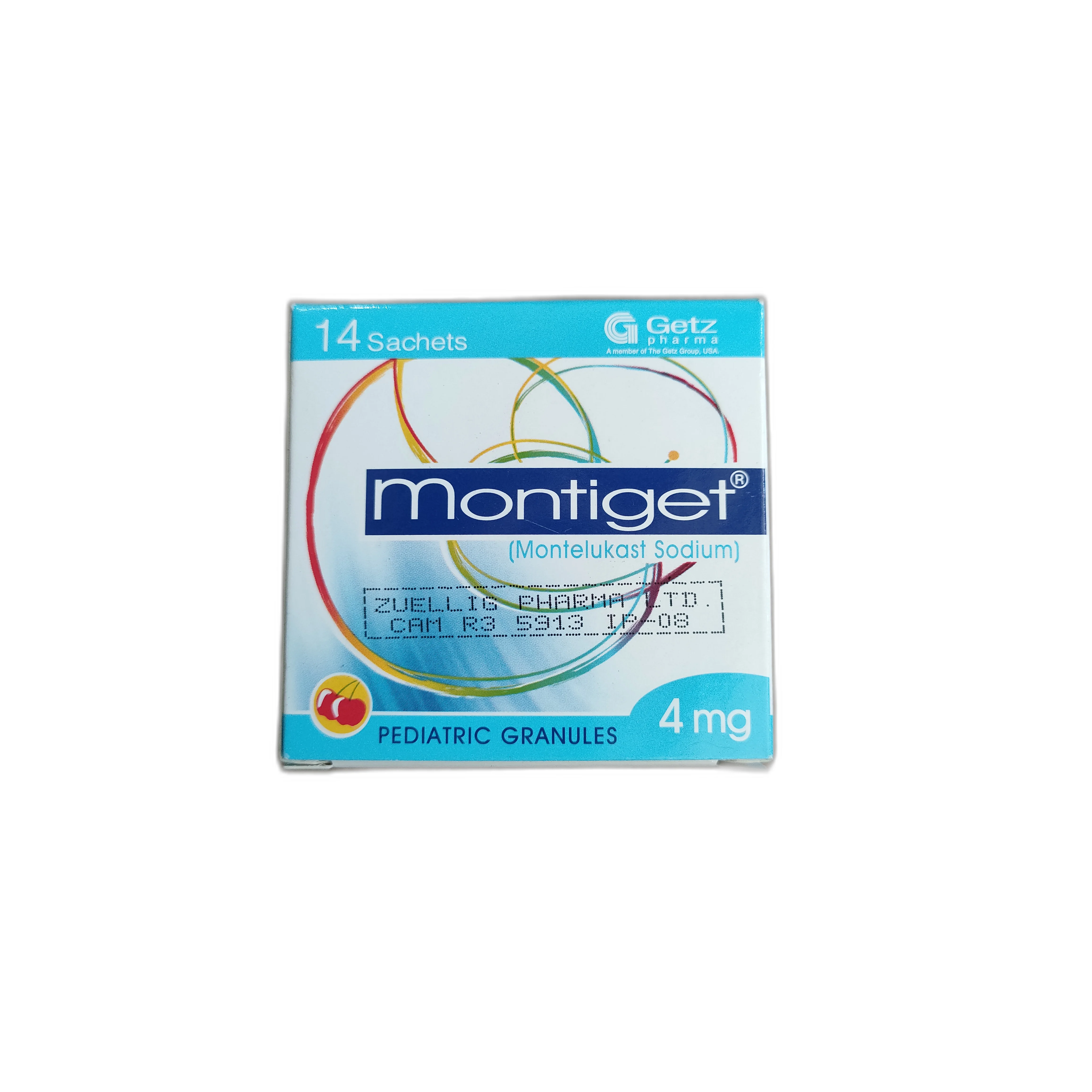Montiget Pediatric Granules — available at pharmacies in Cambodia on PharmKulen