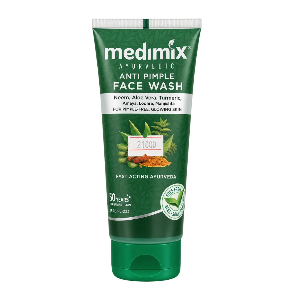 Medimix Ayurvedic Anti Pimple Face Wash — available at pharmacies in Cambodia on PharmKulen