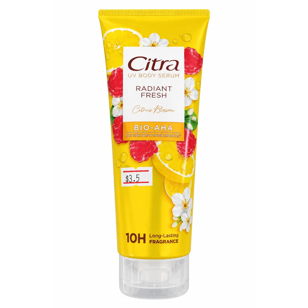 Citra UV Body Serum Radiant Fresh Citrus Blossom — available at pharmacies in Cambodia on PharmKulen