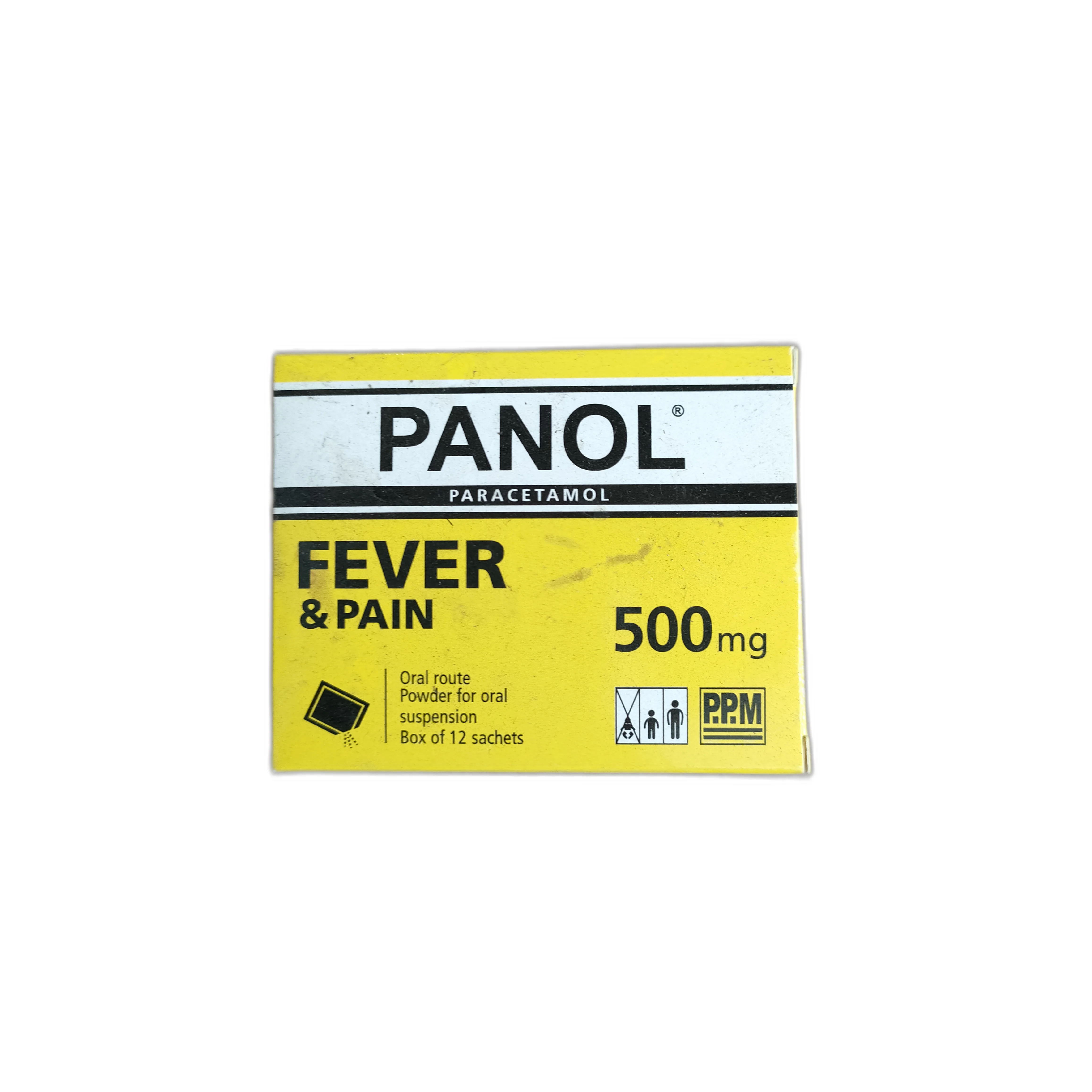 Panol Fever & Pain — available at pharmacies in Cambodia on PharmKulen