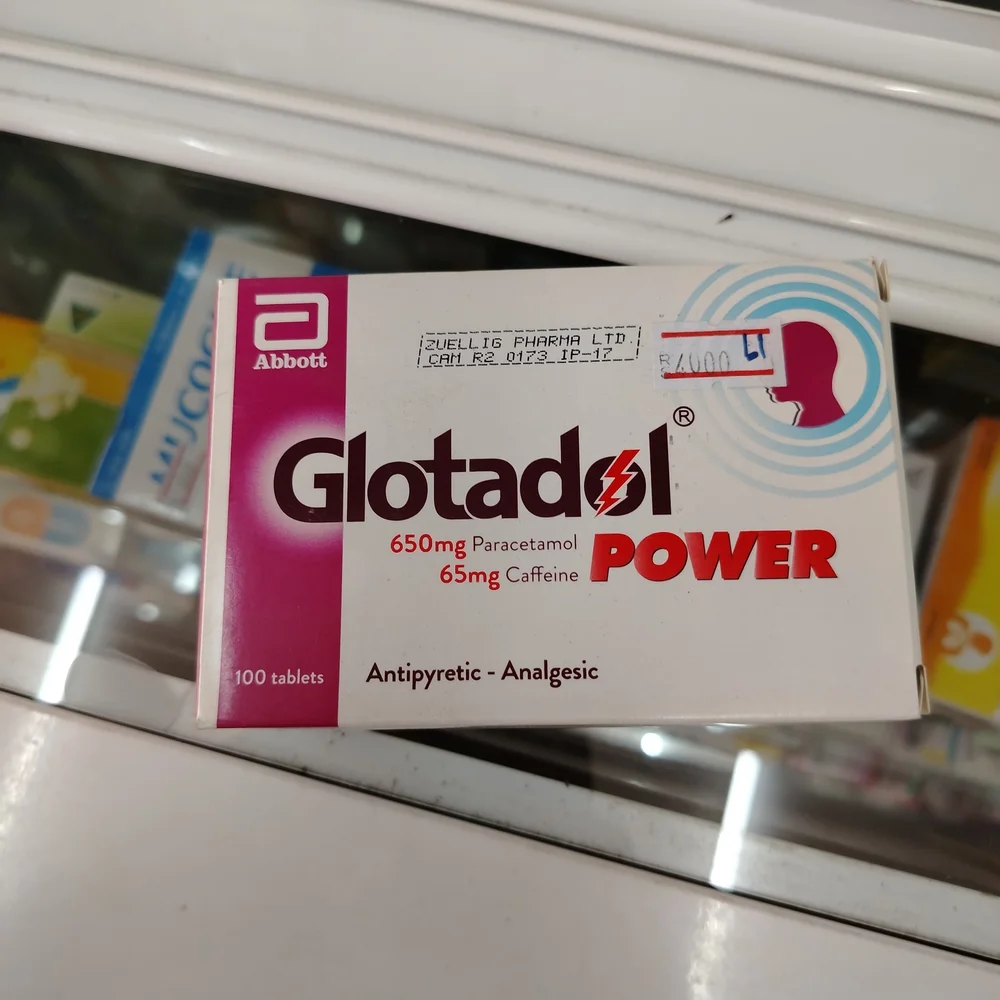 Glotadol Power — available at pharmacies in Cambodia on PharmKulen