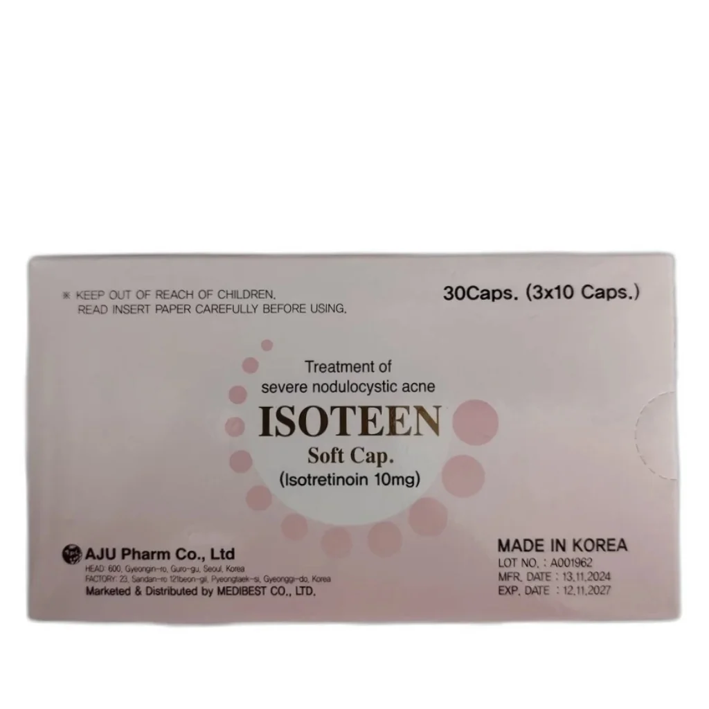 Isoteen — available at pharmacies in Cambodia on PharmKulen