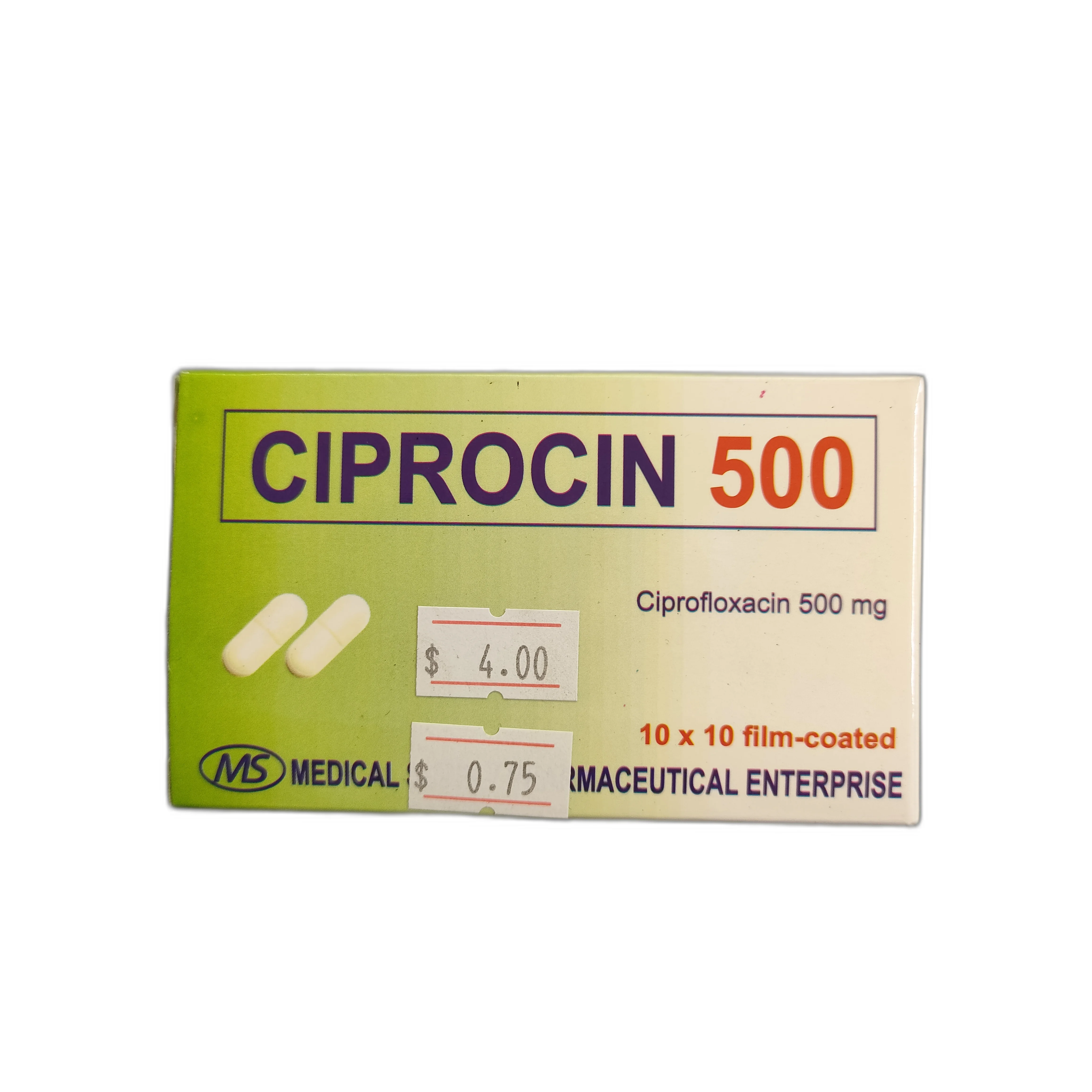 CIPROCIN 500 Ciprofloxacin 500 mg — available at pharmacies in Cambodia on PharmKulen