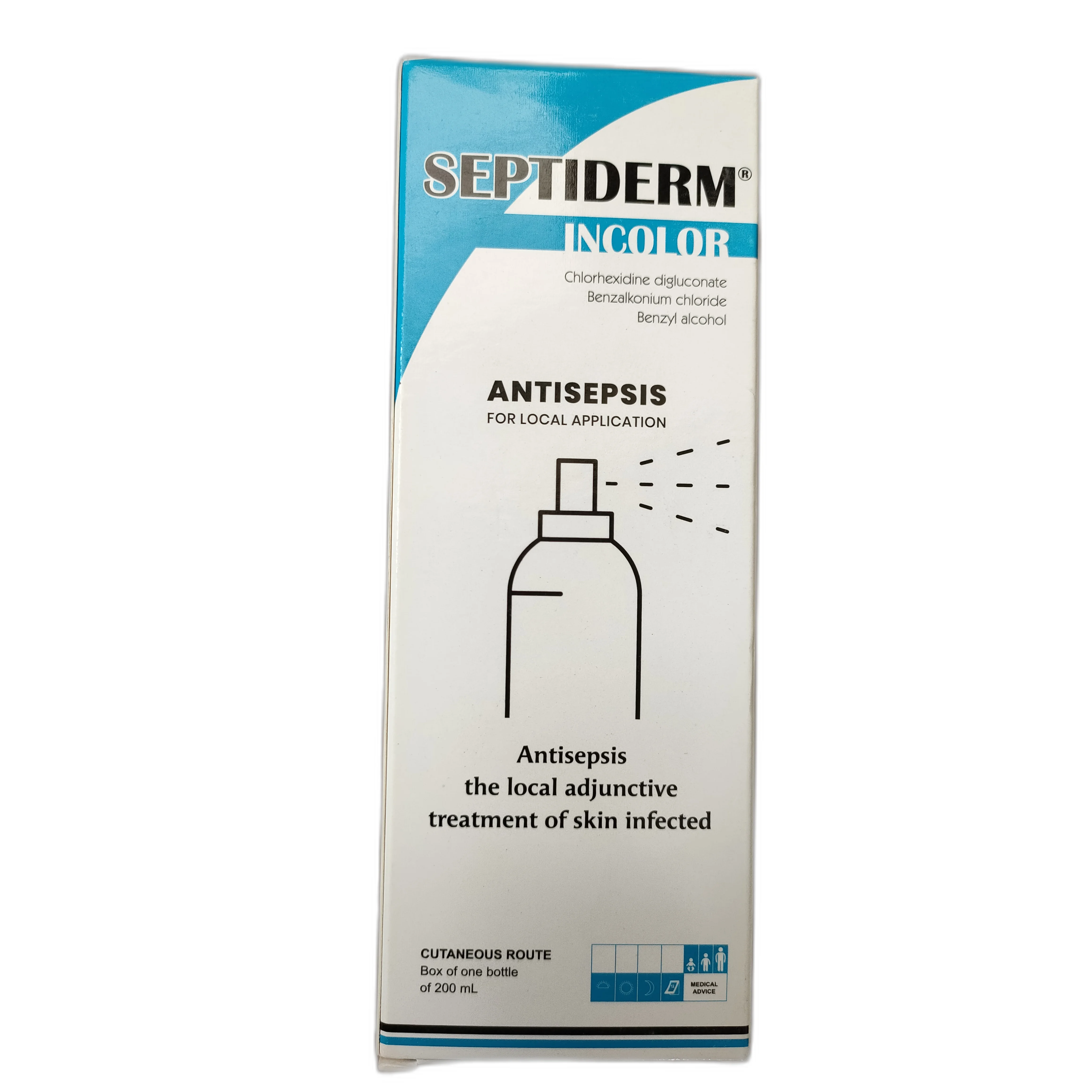 Septiderm Incolor — available at pharmacies in Cambodia on PharmKulen