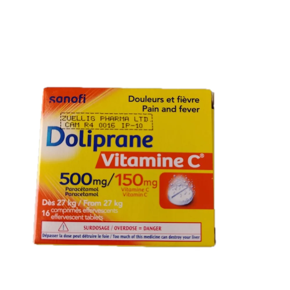 Doliprane Vitamine C — available at pharmacies in Cambodia on PharmKulen