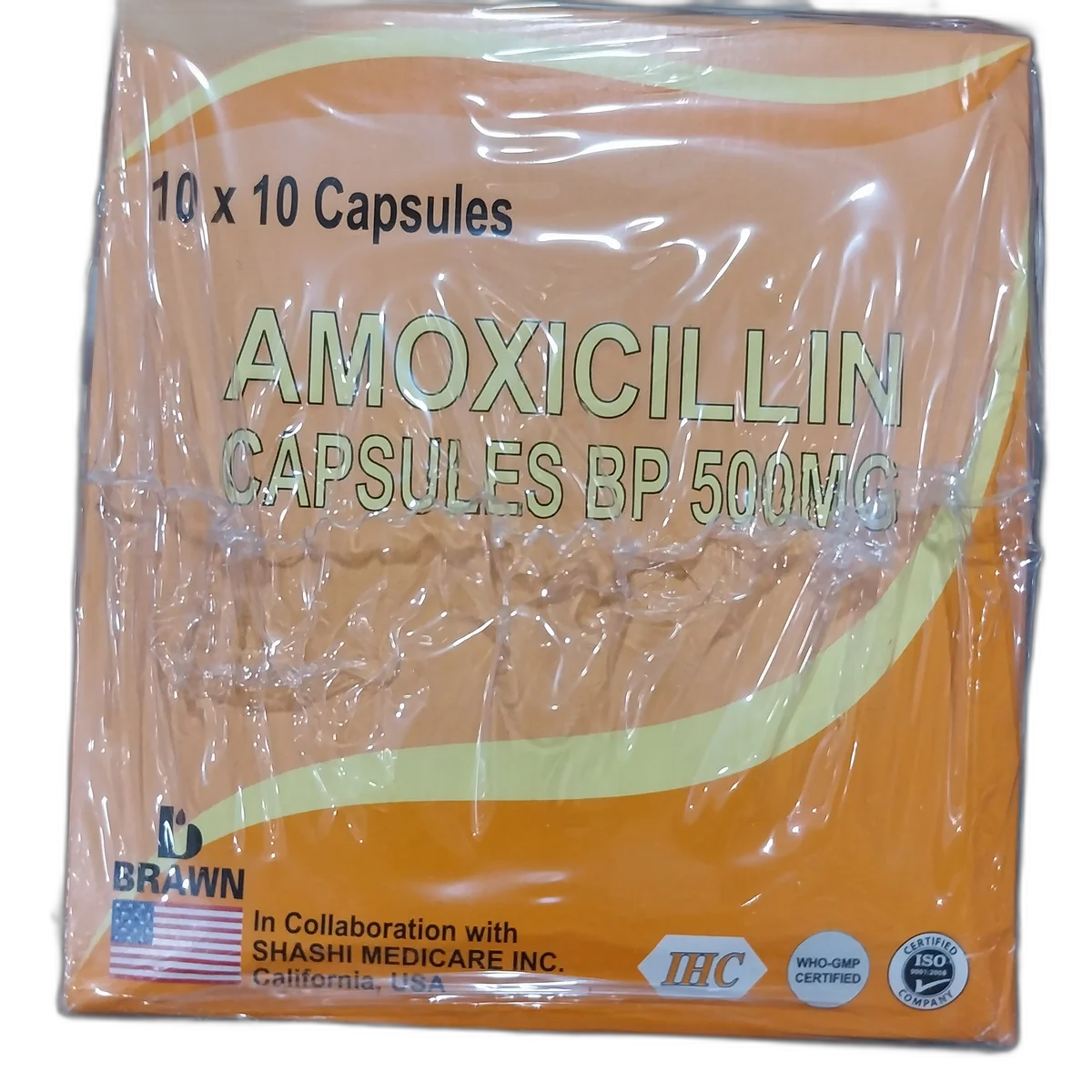 Amoxicillin Capsules (Brawn) — available at pharmacies in Cambodia on PharmKulen
