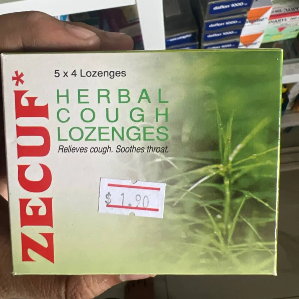 Zecuf Herbal Cough Lozenges — available at pharmacies in Cambodia on PharmKulen