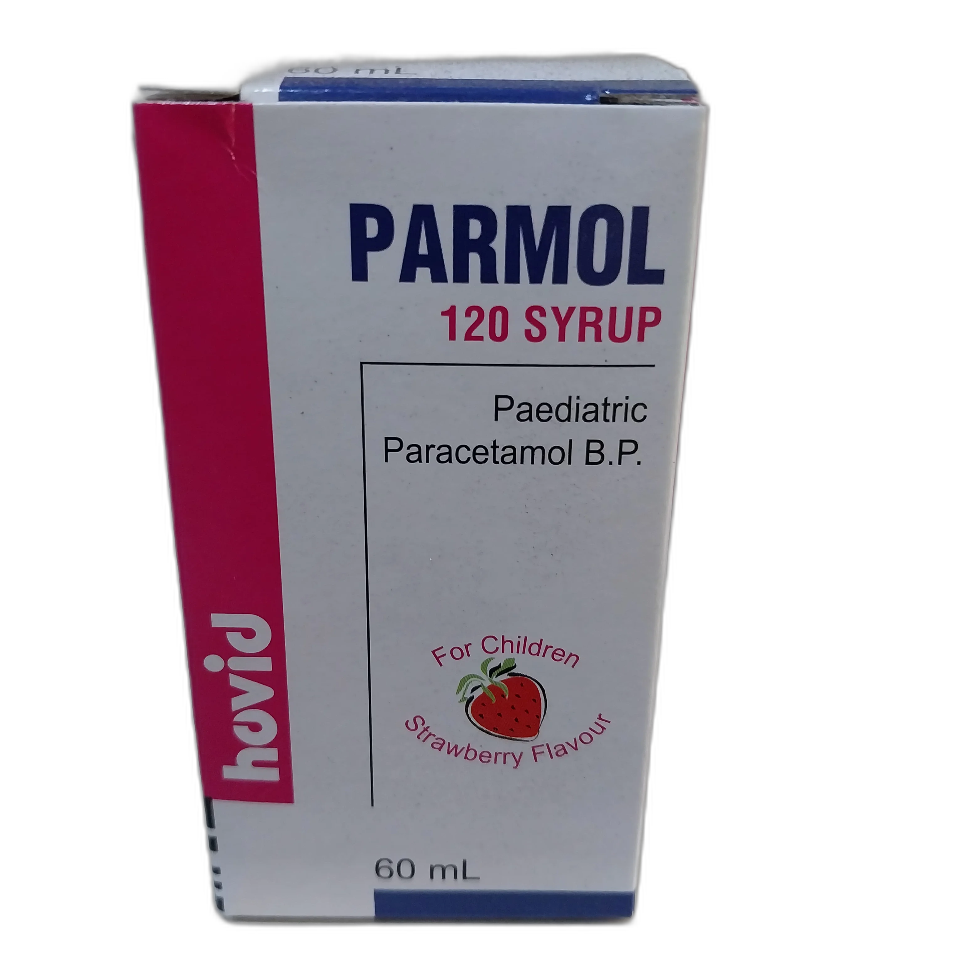 Parmol 120 Syrup — available at pharmacies in Cambodia on PharmKulen