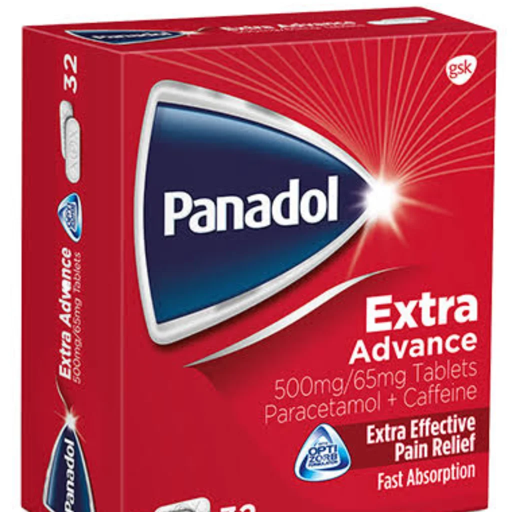 Panadol Extra — available at pharmacies in Cambodia on PharmKulen