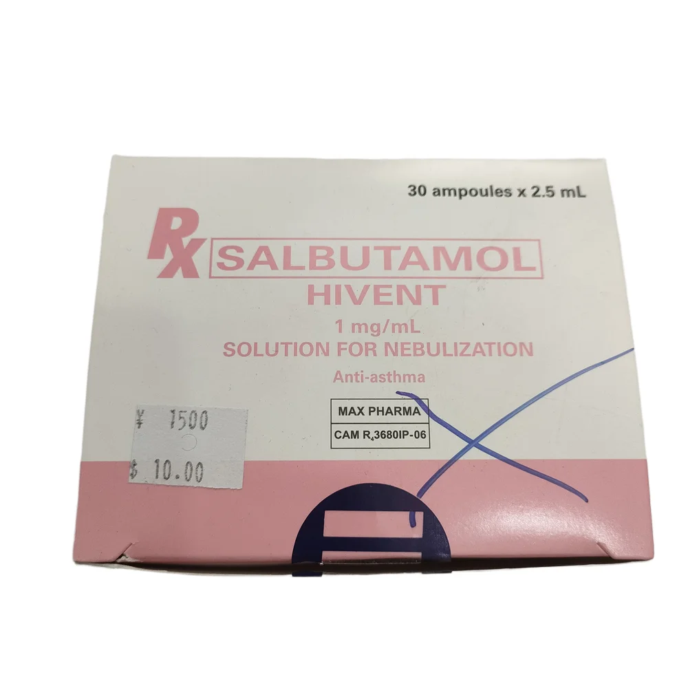 Salbutamol Hivent — available at pharmacies in Cambodia on PharmKulen