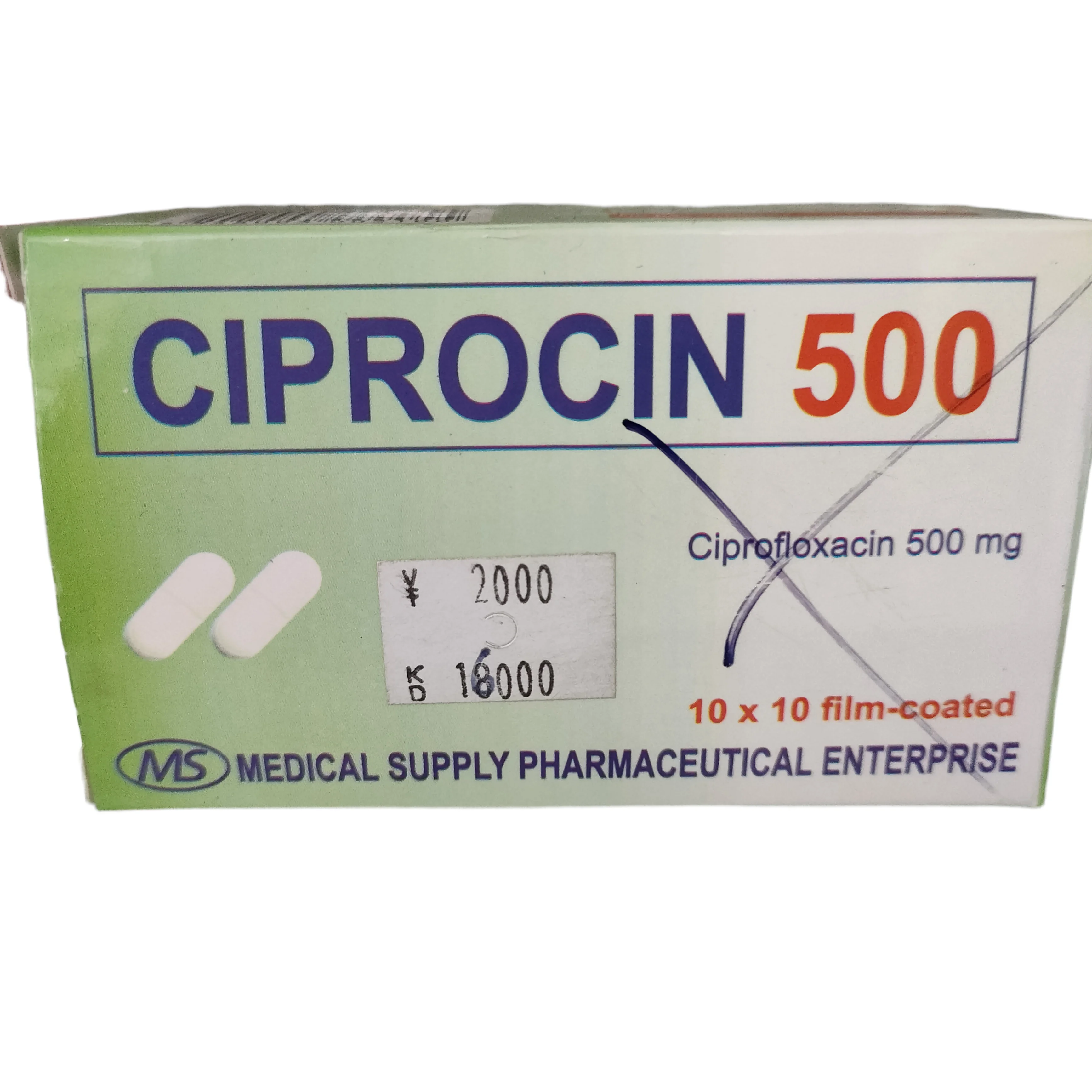 Ciprocin 500 — available at pharmacies in Cambodia on PharmKulen