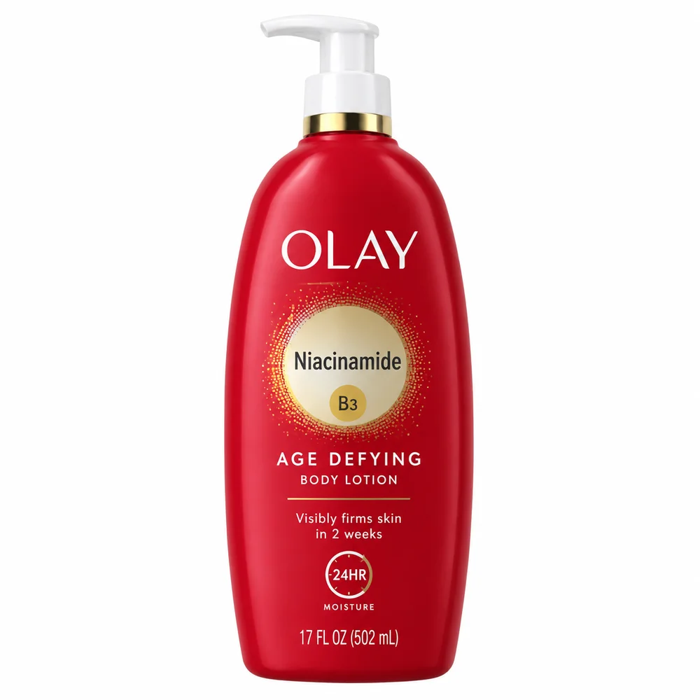 Olay Niacinamide Age Defying Body Lotion — available at pharmacies in Cambodia on PharmKulen