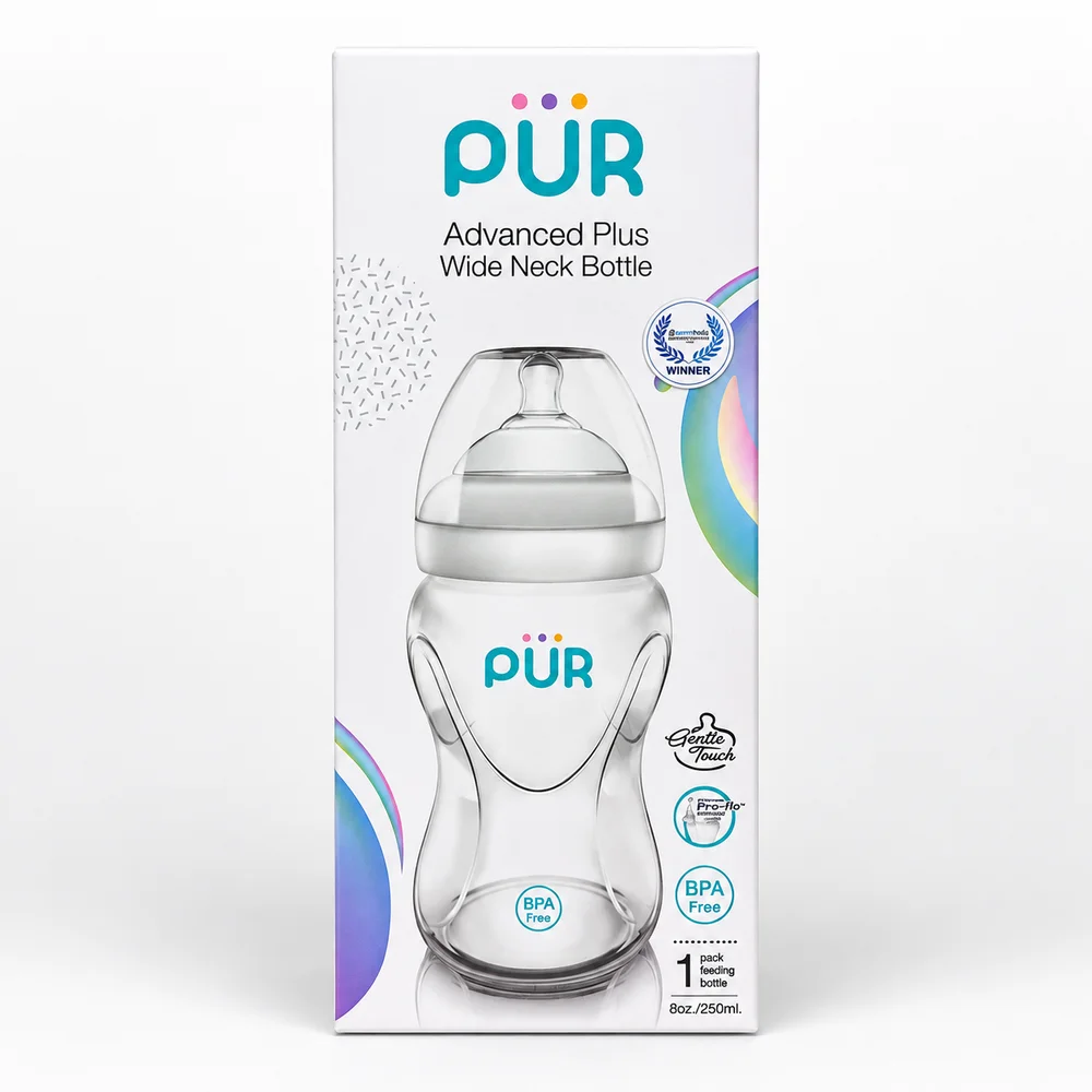 PŪR Advanced Plus Wide Neck Bottle — available at pharmacies in Cambodia on PharmKulen