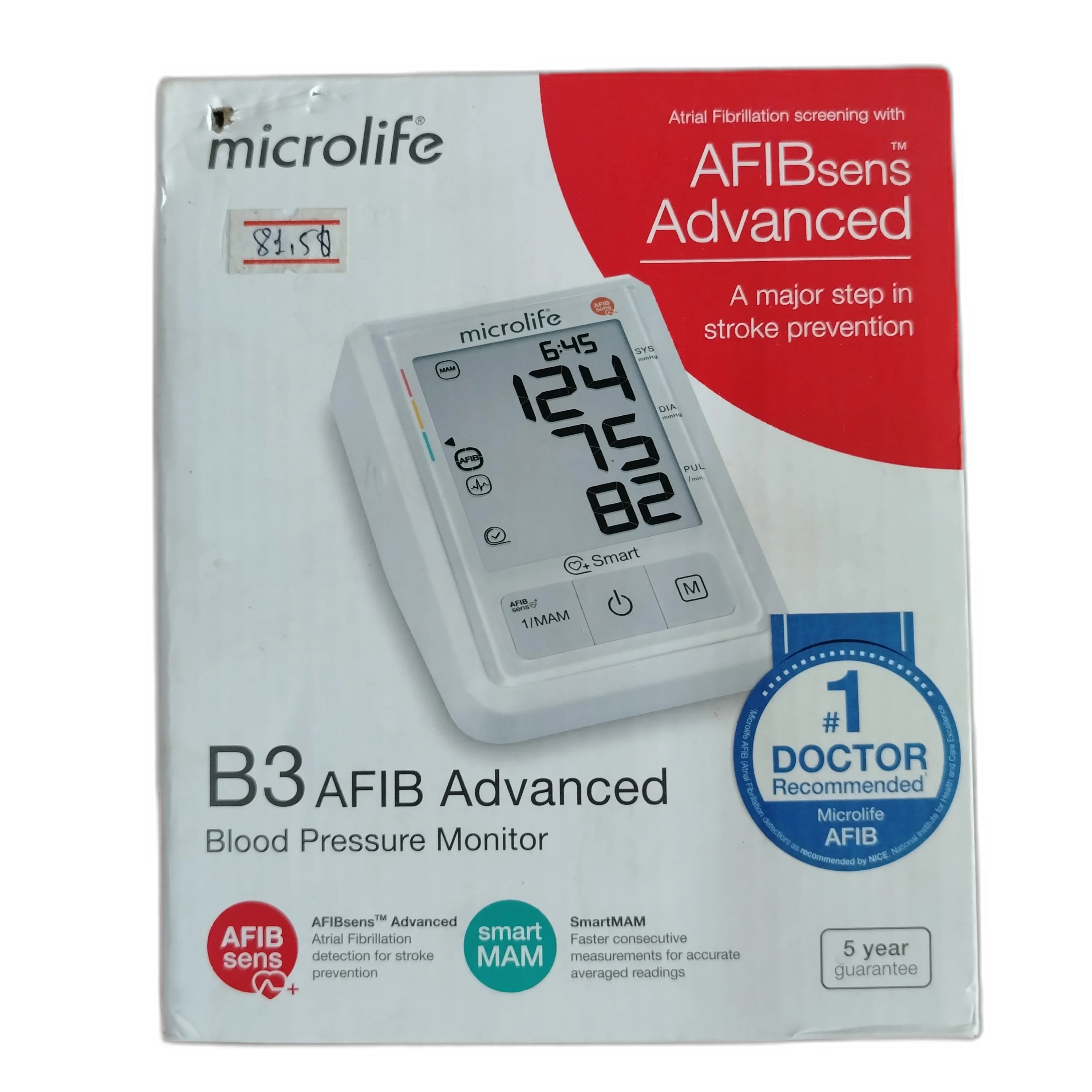 Microlife B3 AFIB Advanced — available at pharmacies in Cambodia on PharmKulen