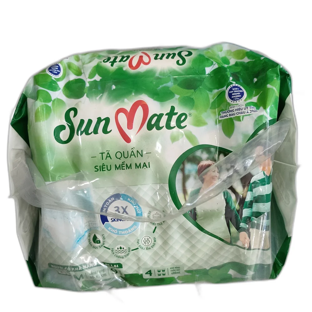 Sun Mate Adult Diaper Pants (M, 9 pieces) — available at pharmacies in Cambodia on PharmKulen