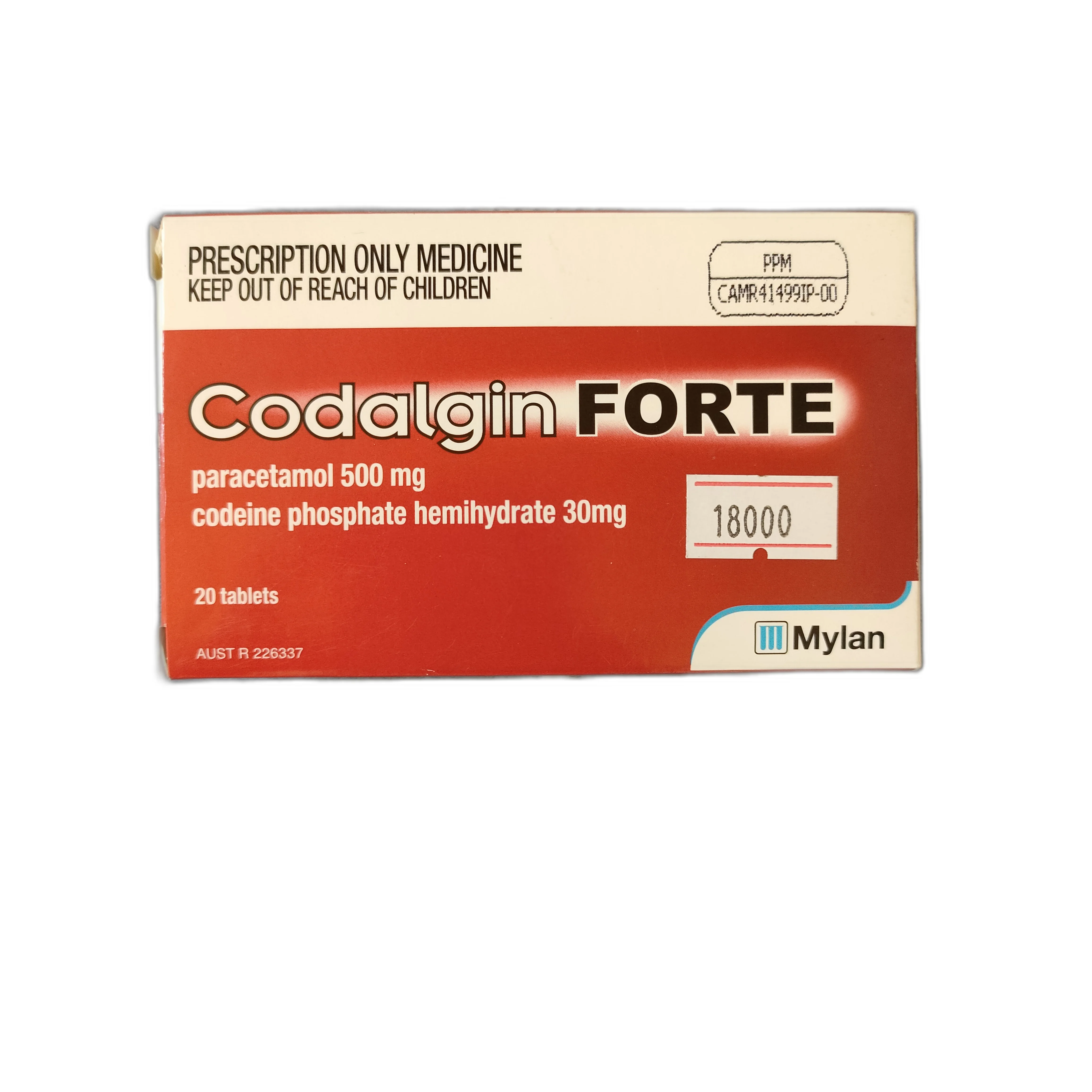 Codalgin Forte — available at pharmacies in Cambodia on PharmKulen