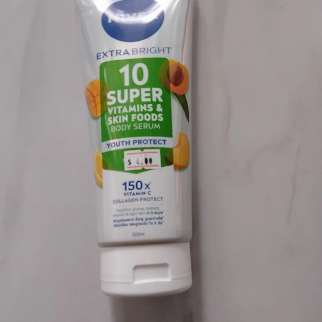 NIVEA Extra Bright 10 Super Vitamins & Skin Foods Body Serum – Youth Protect — available at pharmacies in Cambodia on PharmKulen