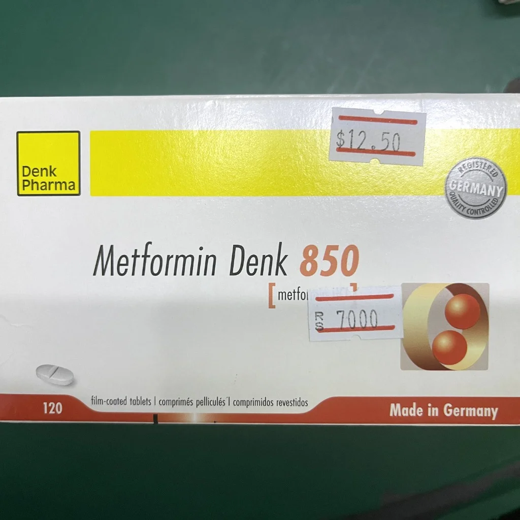 MetforminDenk 850 — available at pharmacies in Cambodia on PharmKulen