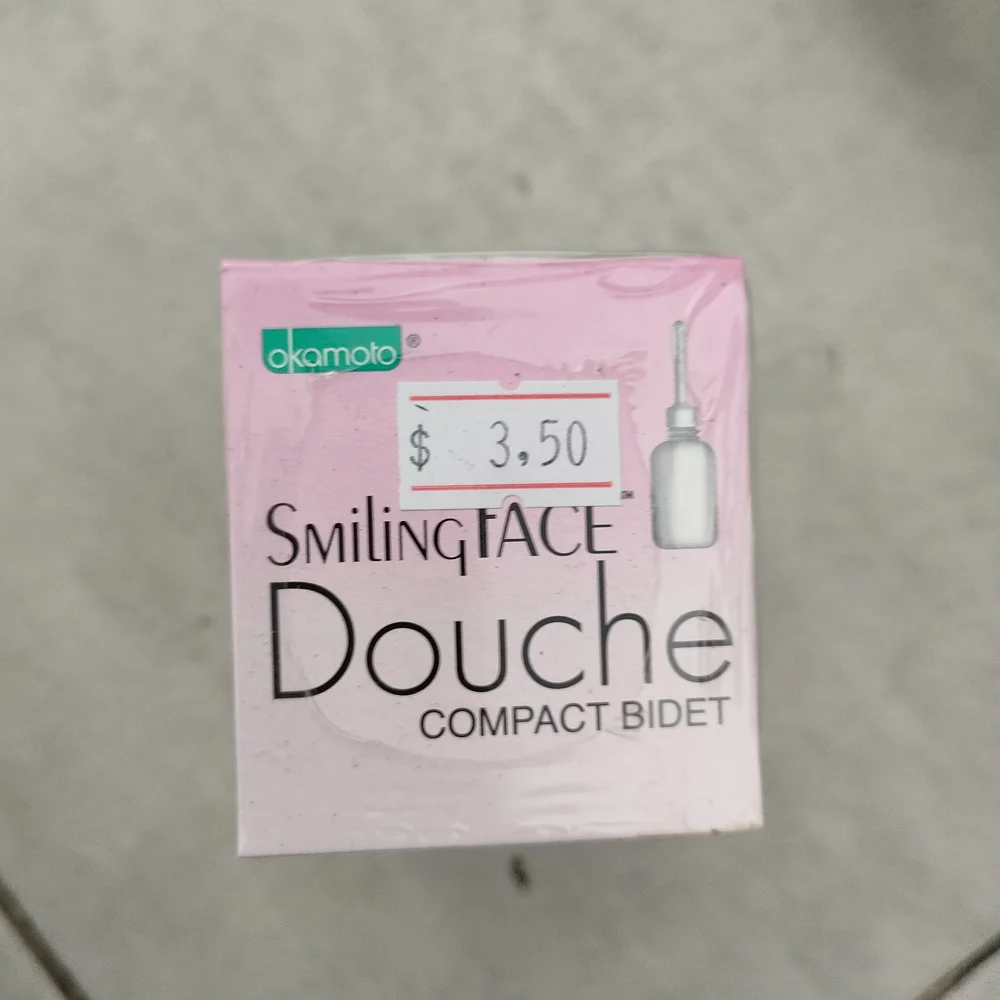 Okamoto Smiling Face Douche — available at pharmacies in Cambodia on PharmKulen