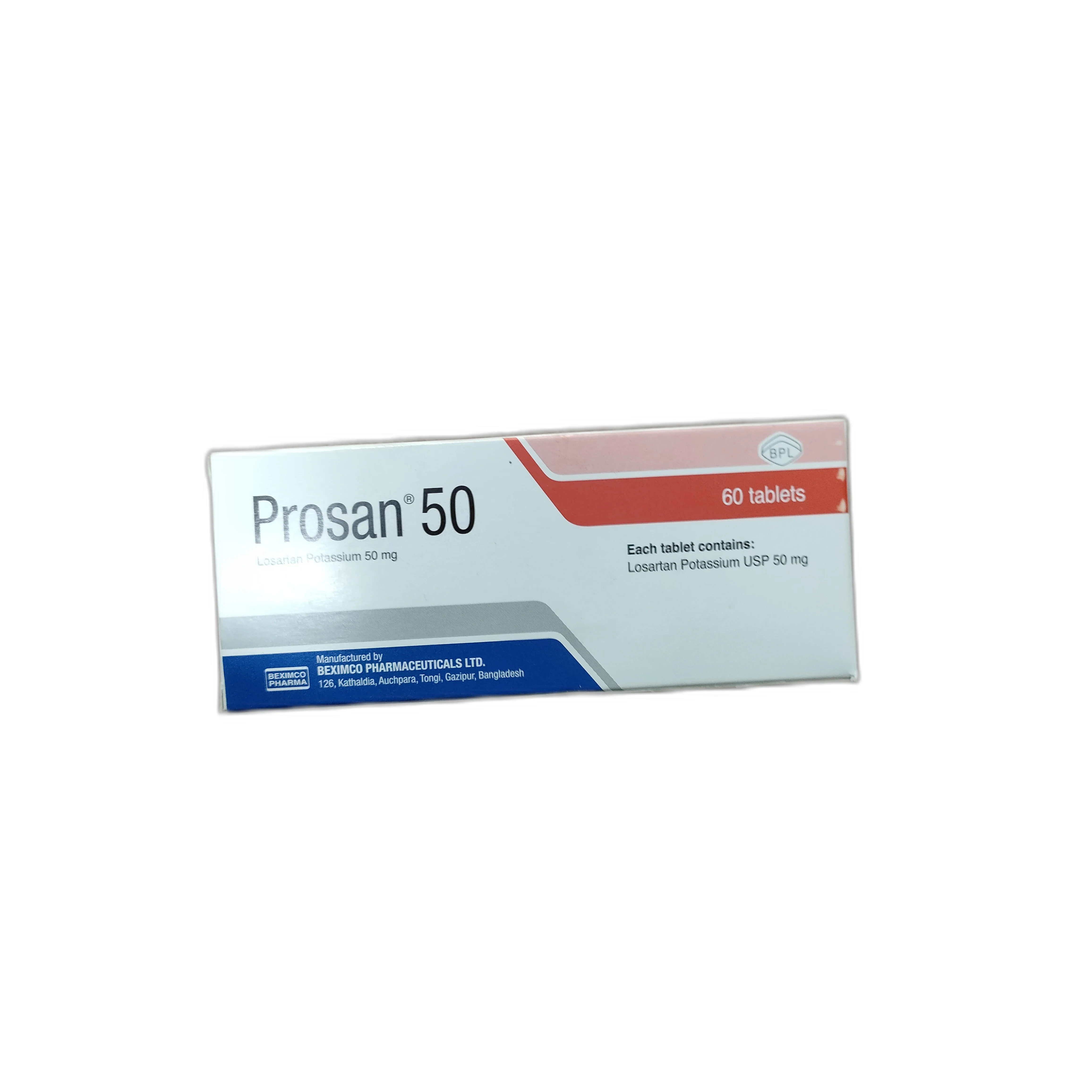 Prosan 50 — available at pharmacies in Cambodia on PharmKulen