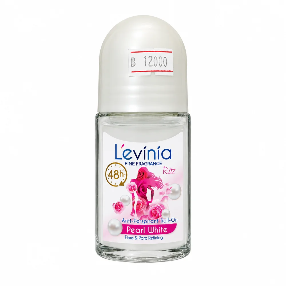 L'evínia Pearl White Fine Fragrance Anti-Perspirant Roll-On — available at pharmacies in Cambodia on PharmKulen