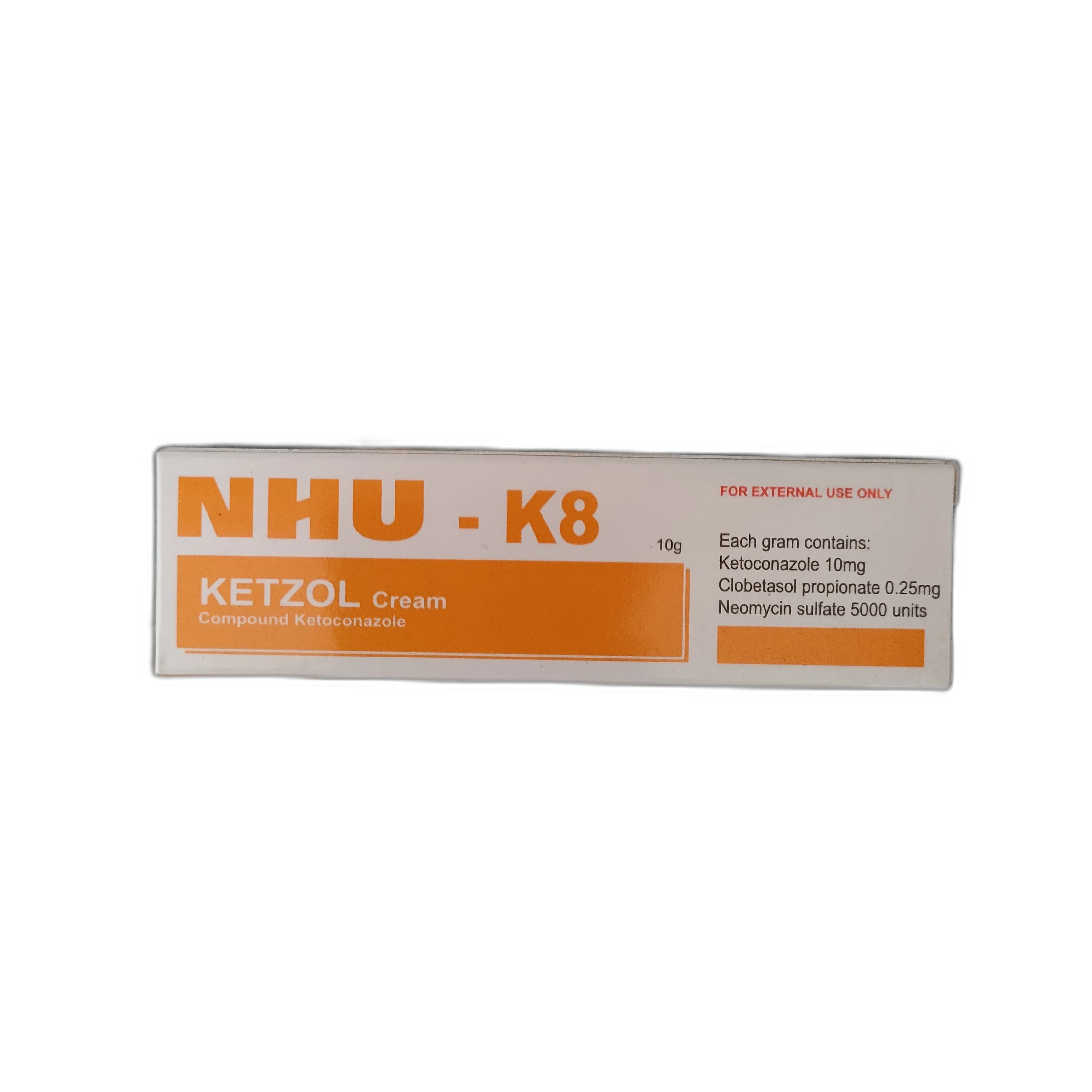 NHU-K8 Ketzol Cream — available at pharmacies in Cambodia on PharmKulen