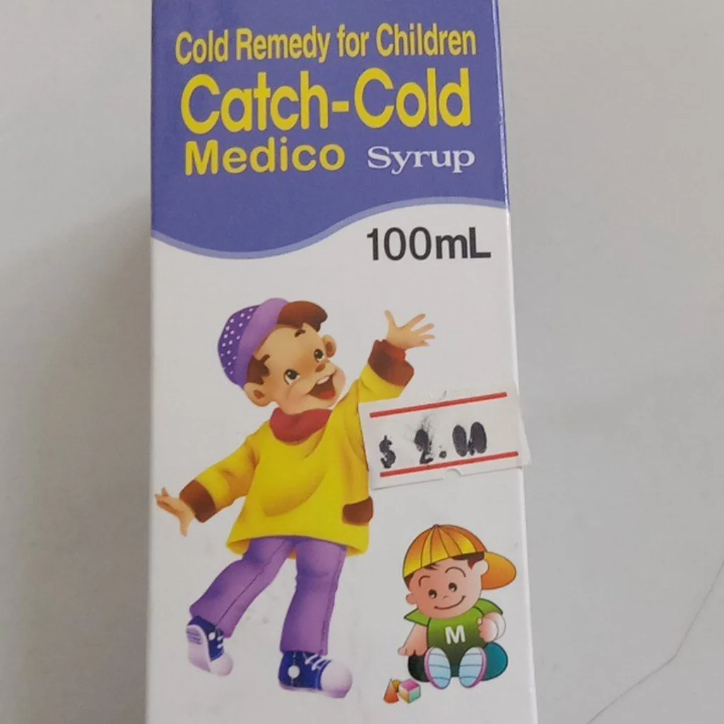 Catch-Cold Medico Syrup — available at pharmacies in Cambodia on PharmKulen
