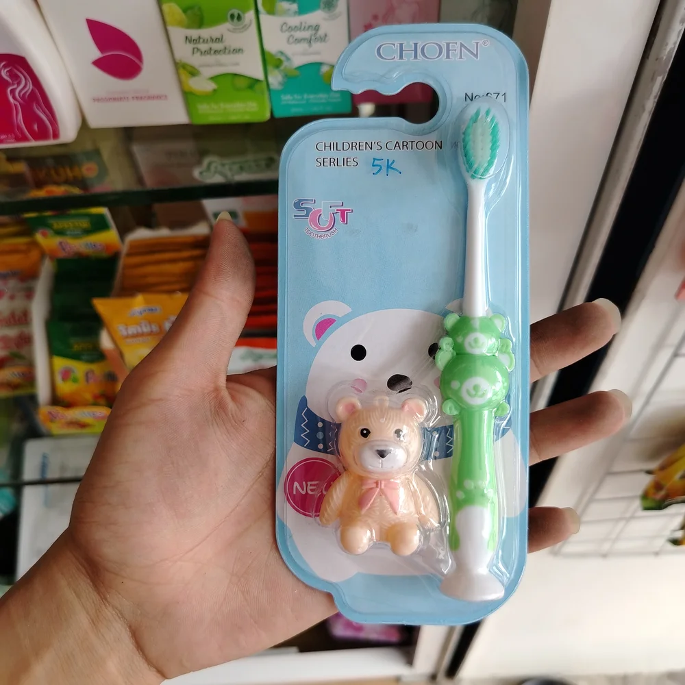 CHOEN Children’s Cartoon Toothbrush Set — available at pharmacies in Cambodia on PharmKulen
